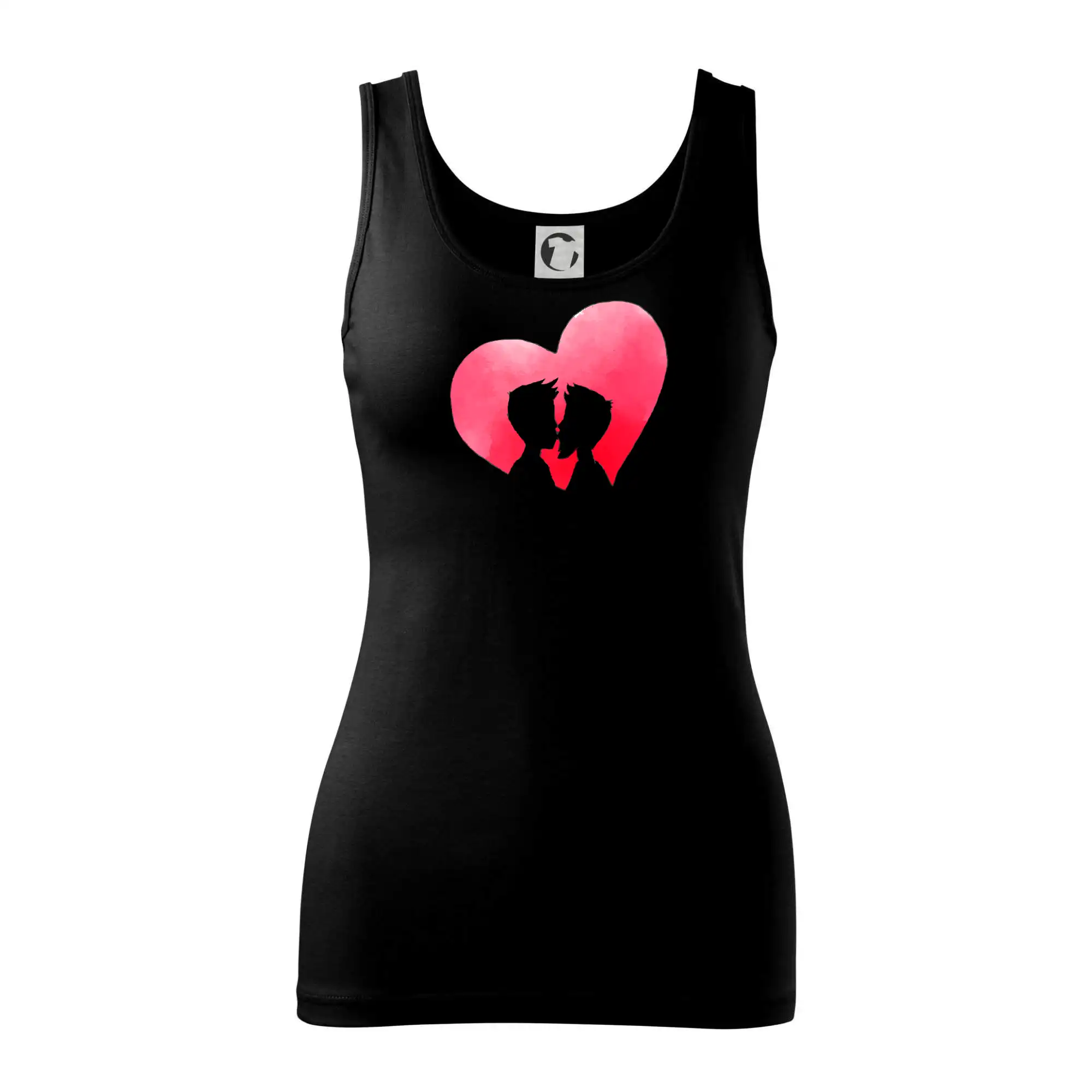 Tričká pre LGBT a Queer komunitu - LGBT srdce gay - Dámske tielko