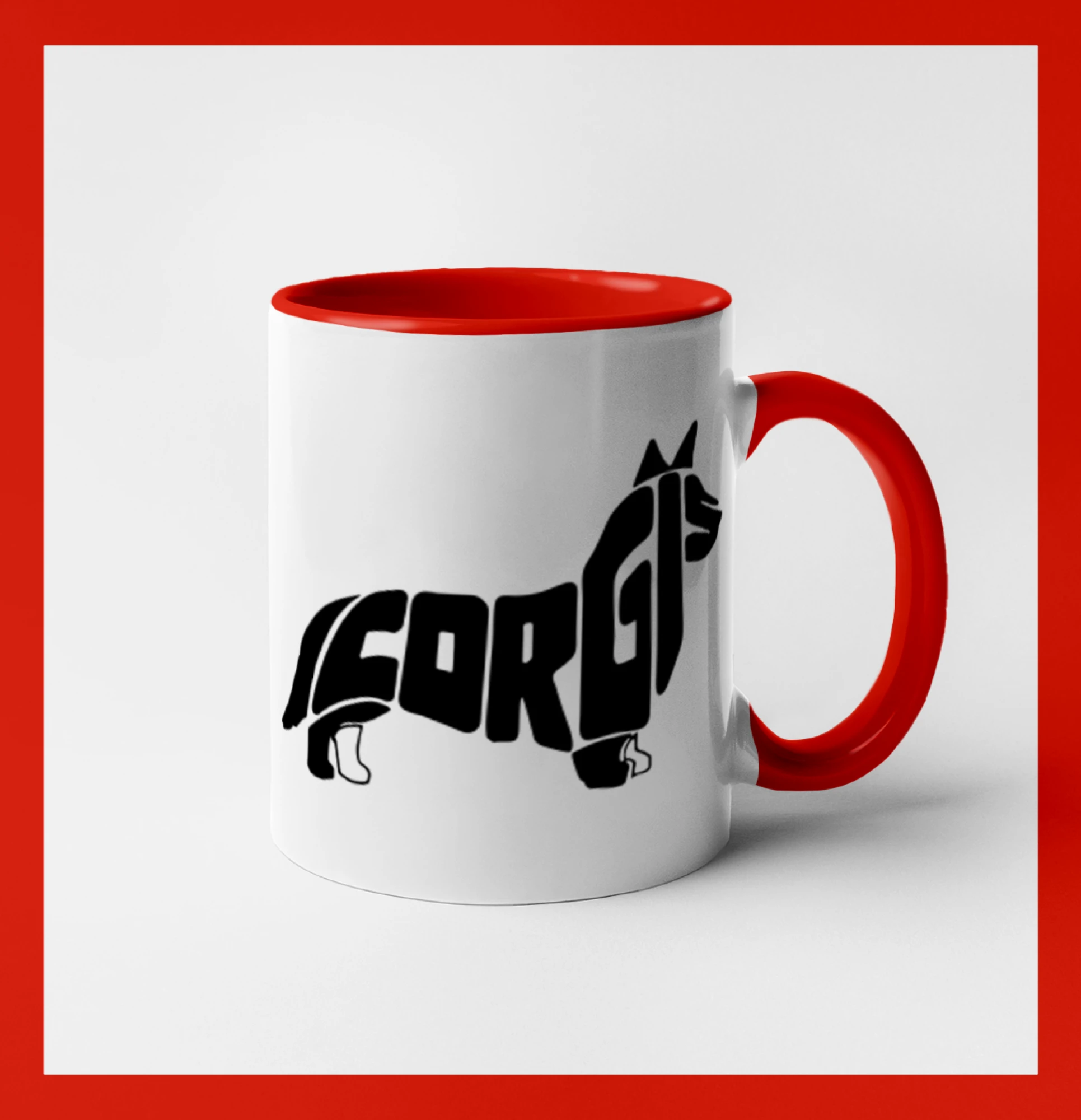 Corgi - nápis v těle