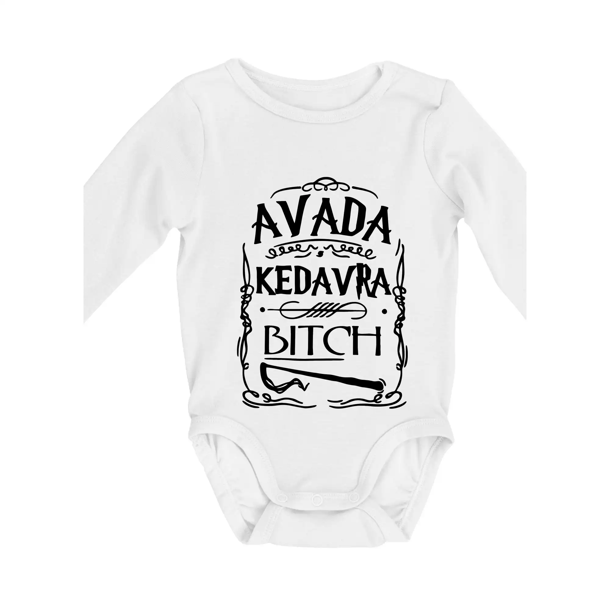 Filmové tričká - Harry - Avada Kedavra - Body dojčenské s dlhým rukávom
