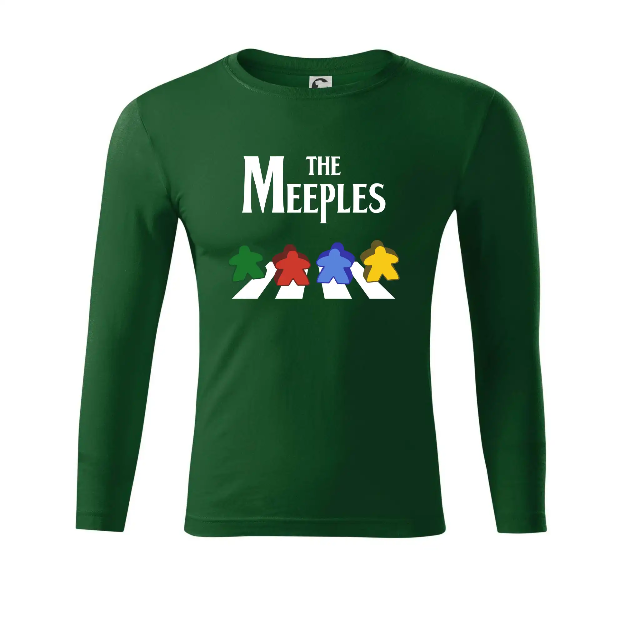 Tričká a mikiny so spoločenskými hrami  - The Meeples - Tričko Progress s dlhým rukávom