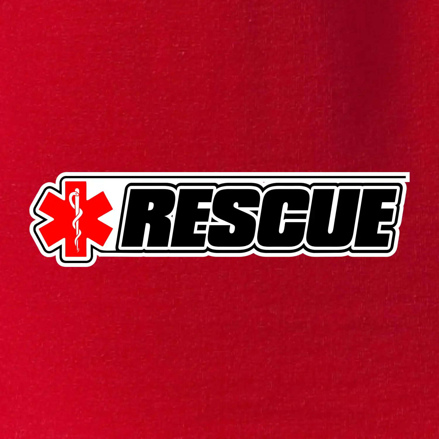 Záchranár rescue kríž červený