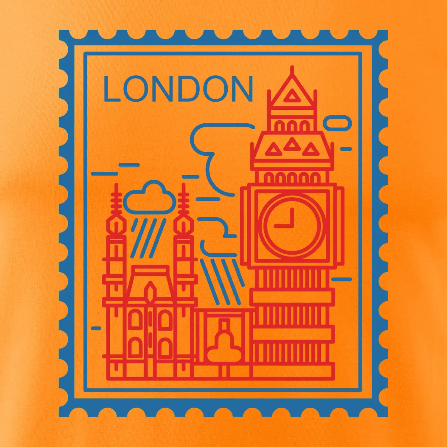 Londýn známka jednoduchá