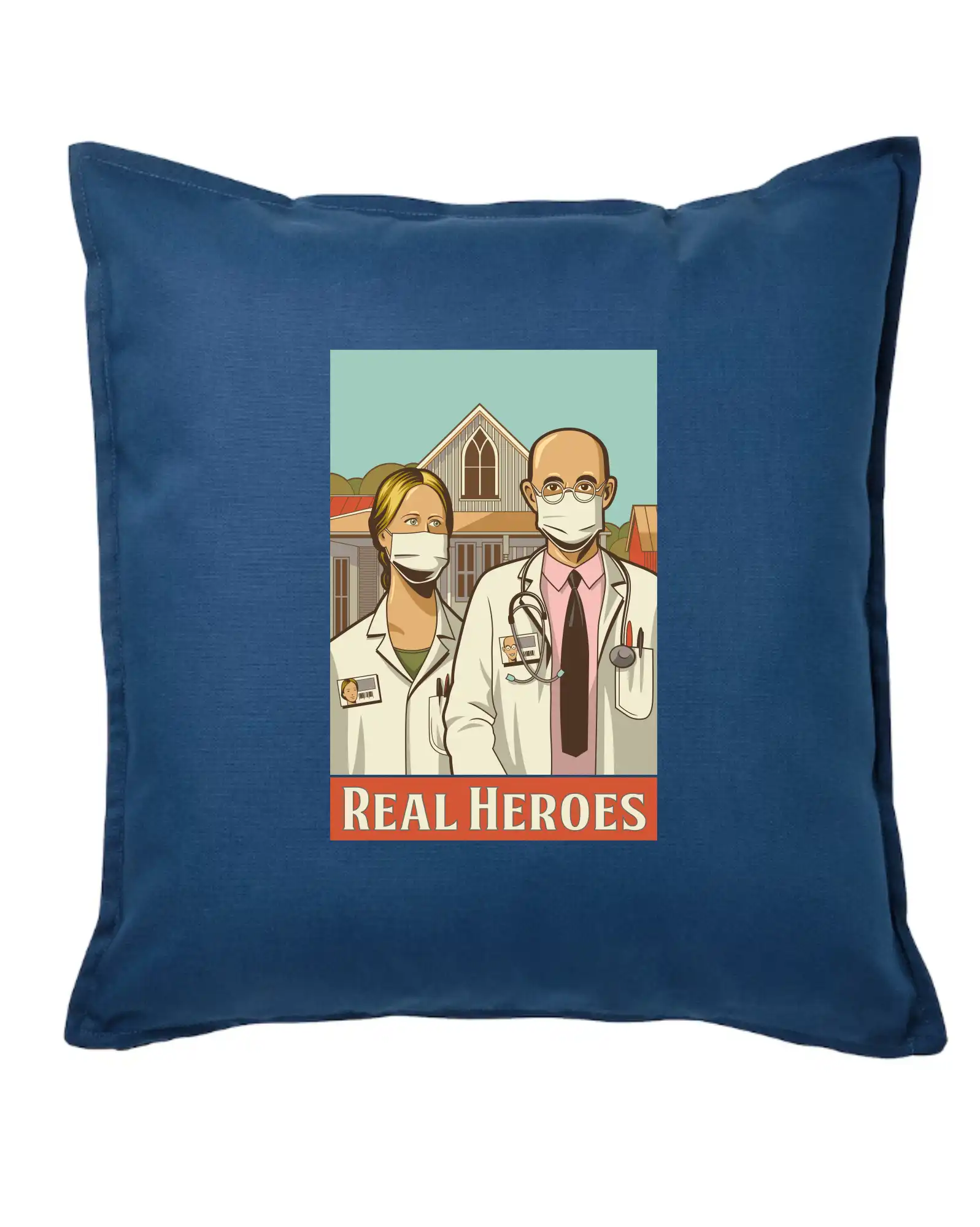 Covid - real heroes - Vankúš 50x50