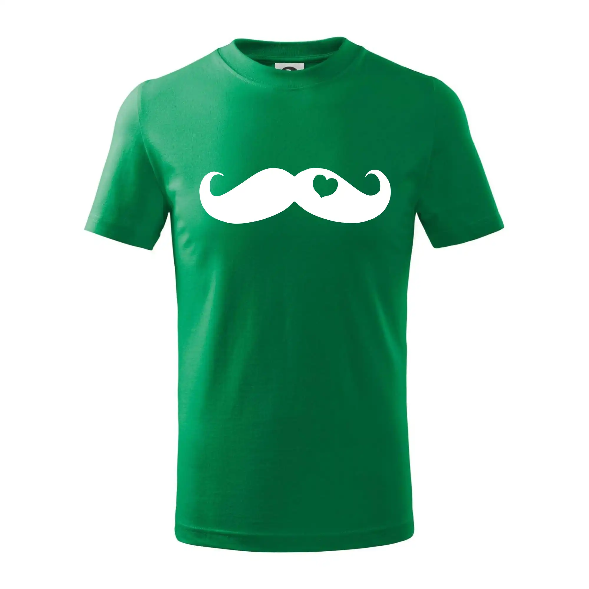 Tričká s fúzikmi - Mustache love - Tričko detské bavlnené