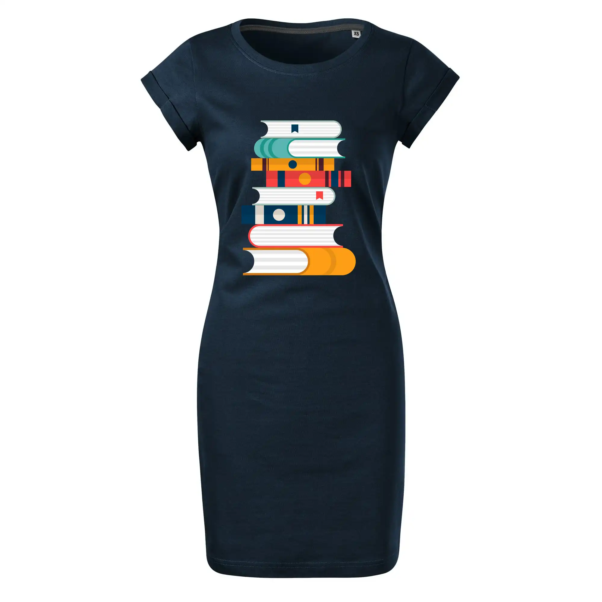 Tričká s motívom kníh pre milovníkov čítania a vône papiera - Knihy flat design - Tričko Šaty FREEDOM