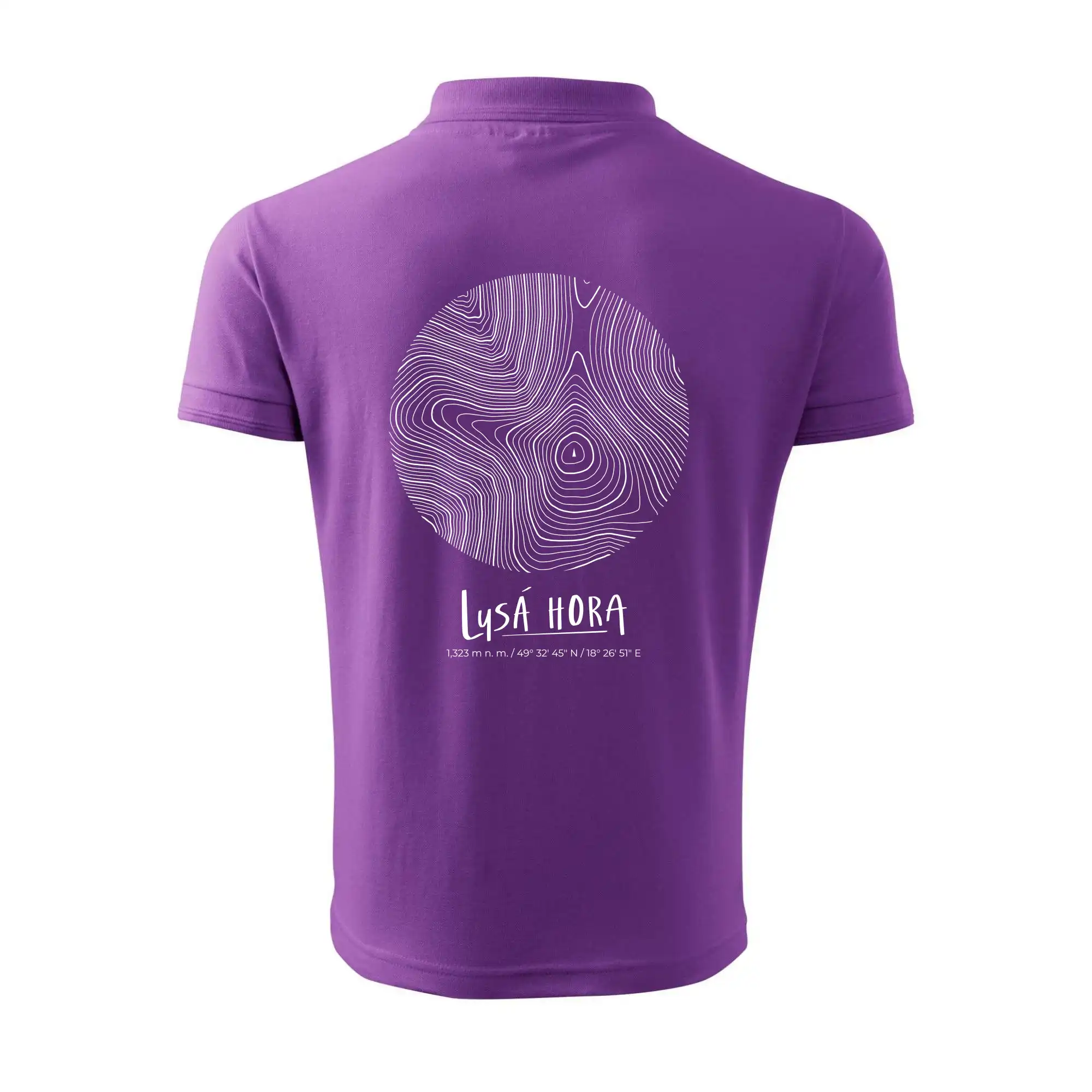 Lysá hora - vrstevnice v kruhu