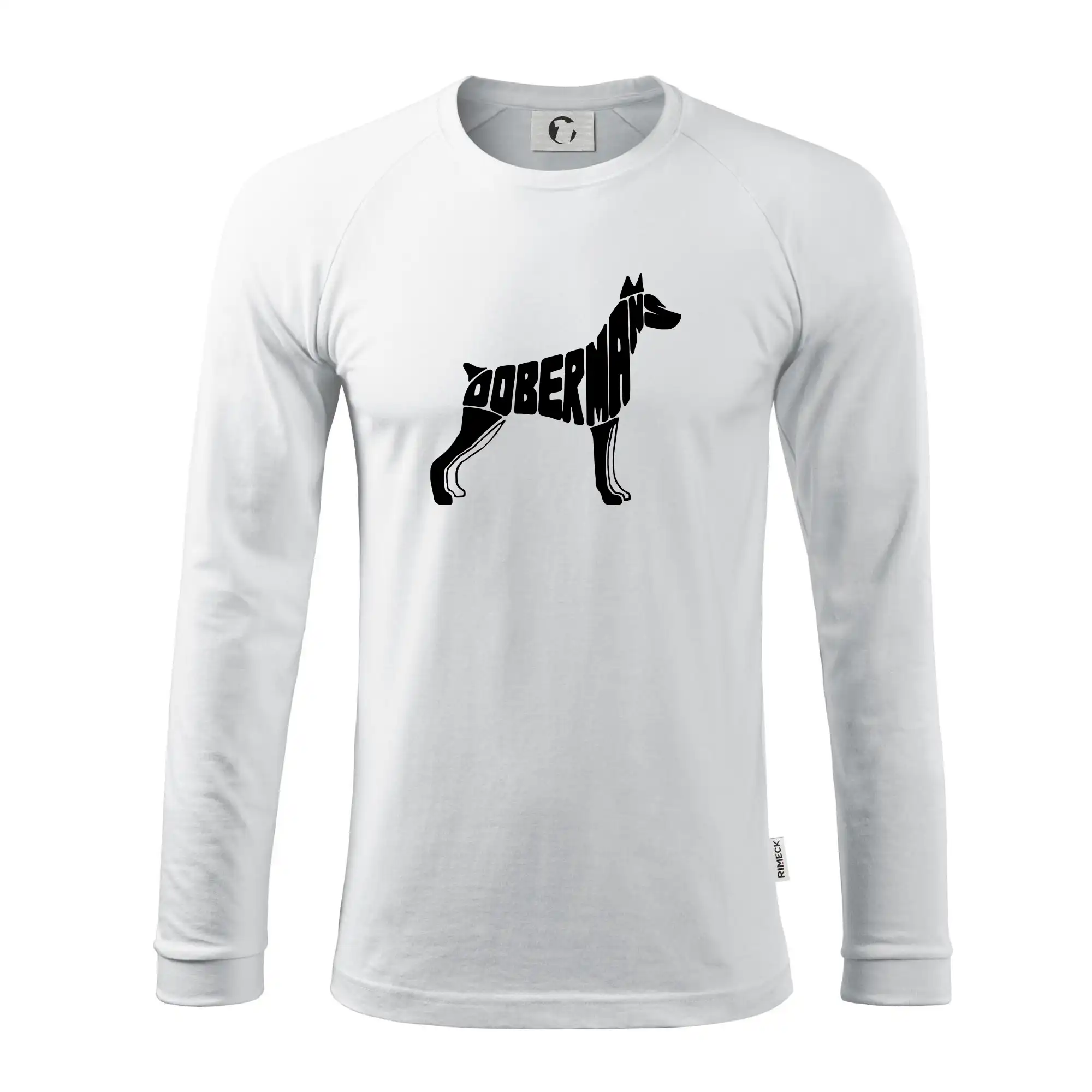 Dobrmans - nápis v tělě