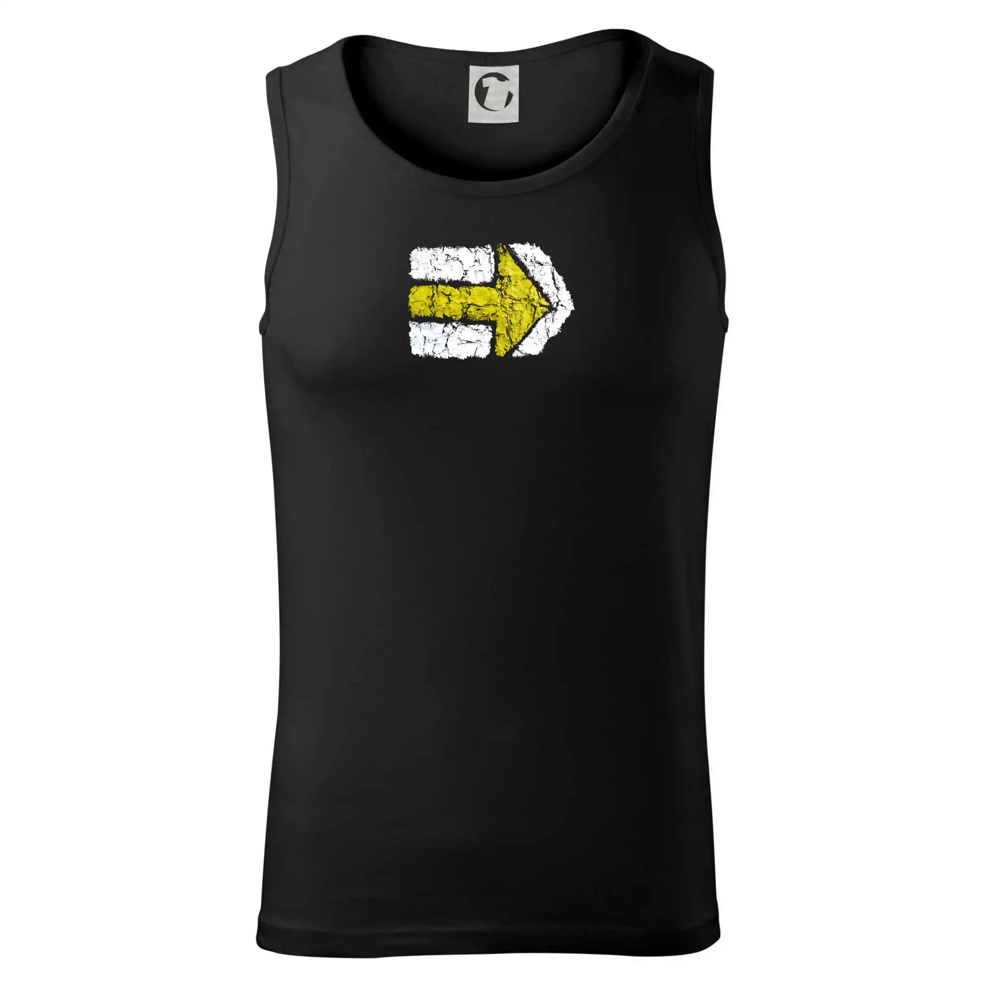 Trička na kempovanie - Párová turistická značka žlutá - Tielko pánske Core