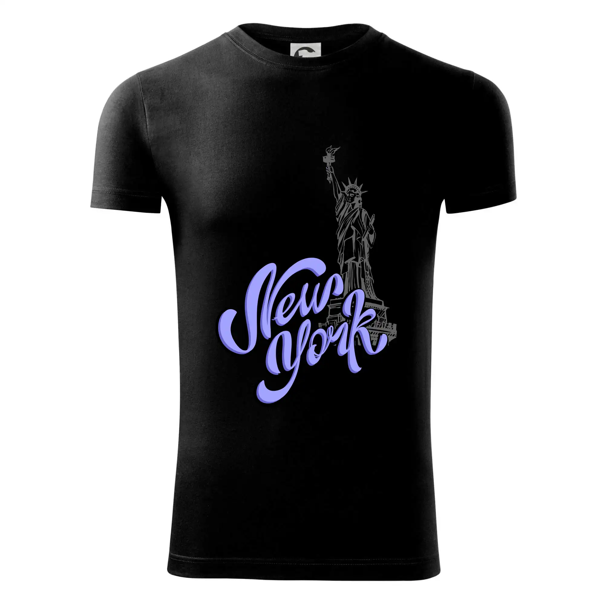 Tričká USA - New York Lettering - Viper FIT - Pánske zúžené tričko