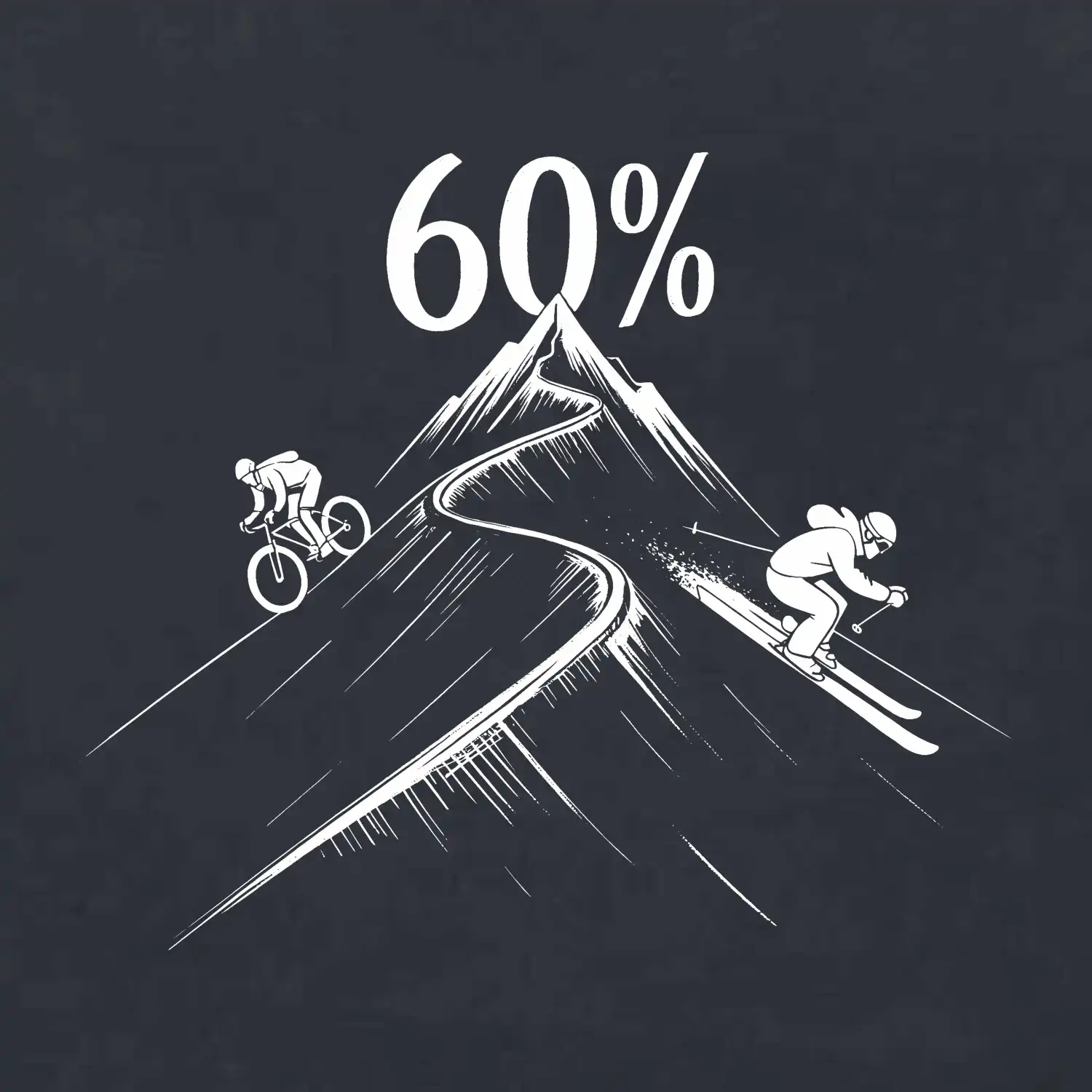 Narozeniny cyklista a lyžař 60