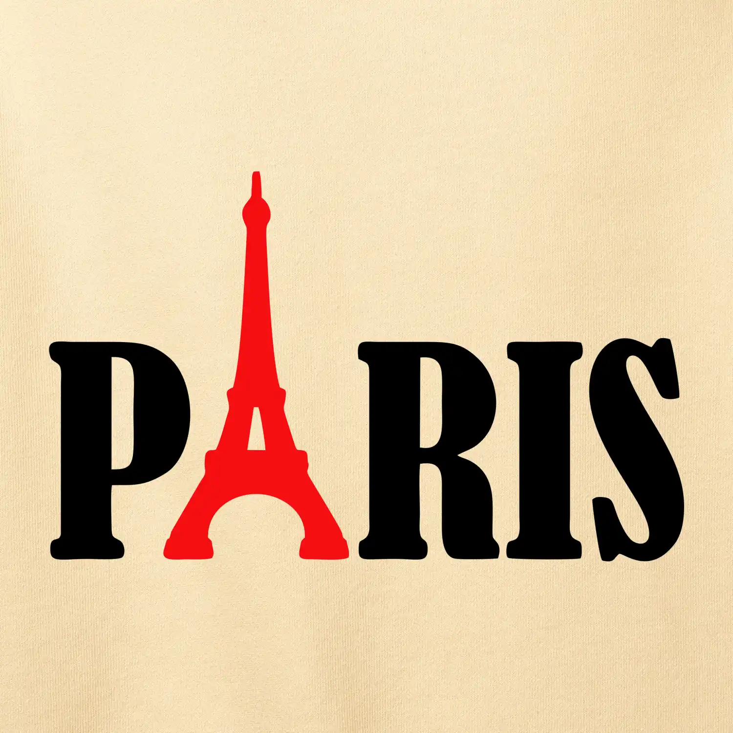 Paris nápis Eiffelova věž