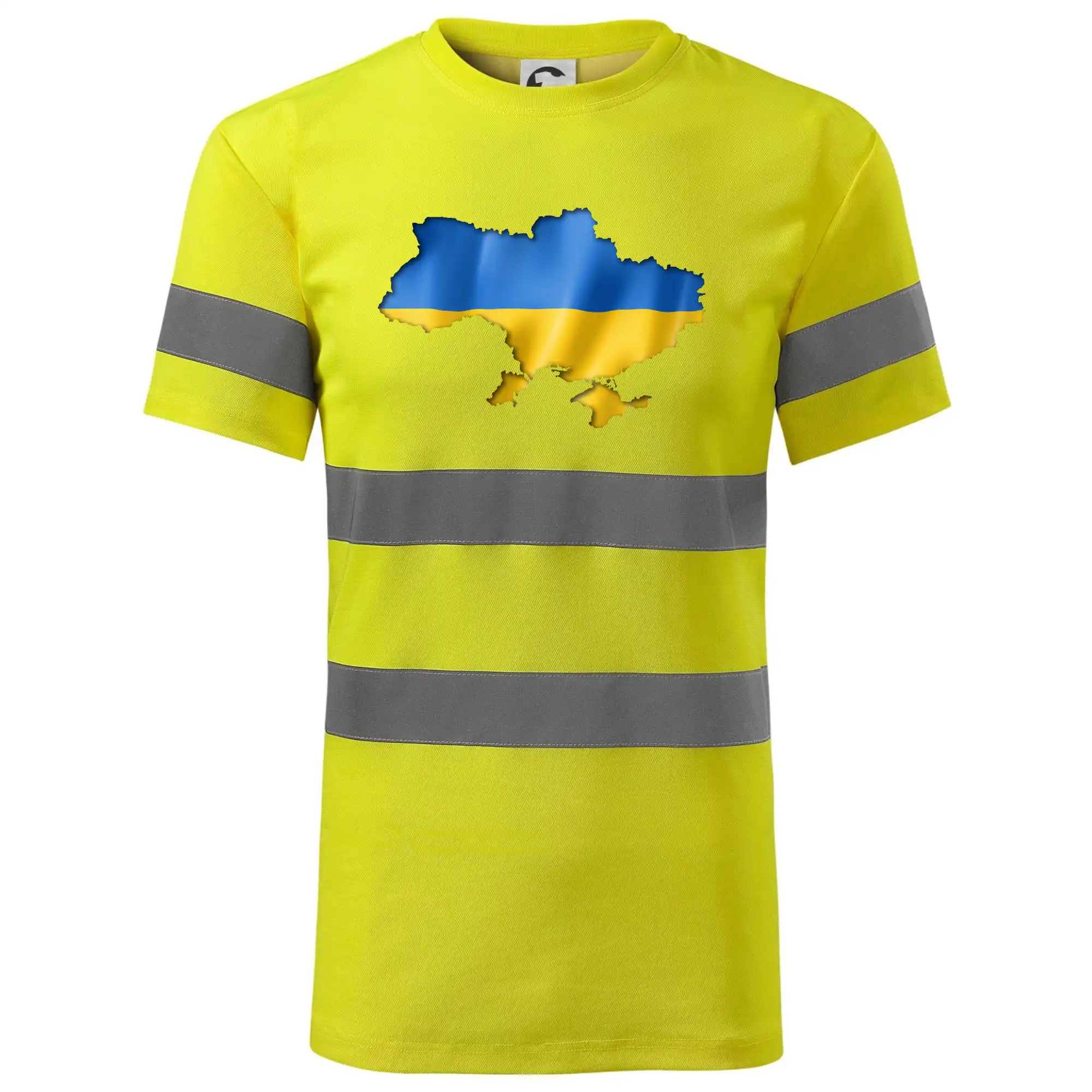 Ukrajina vlajka mapa