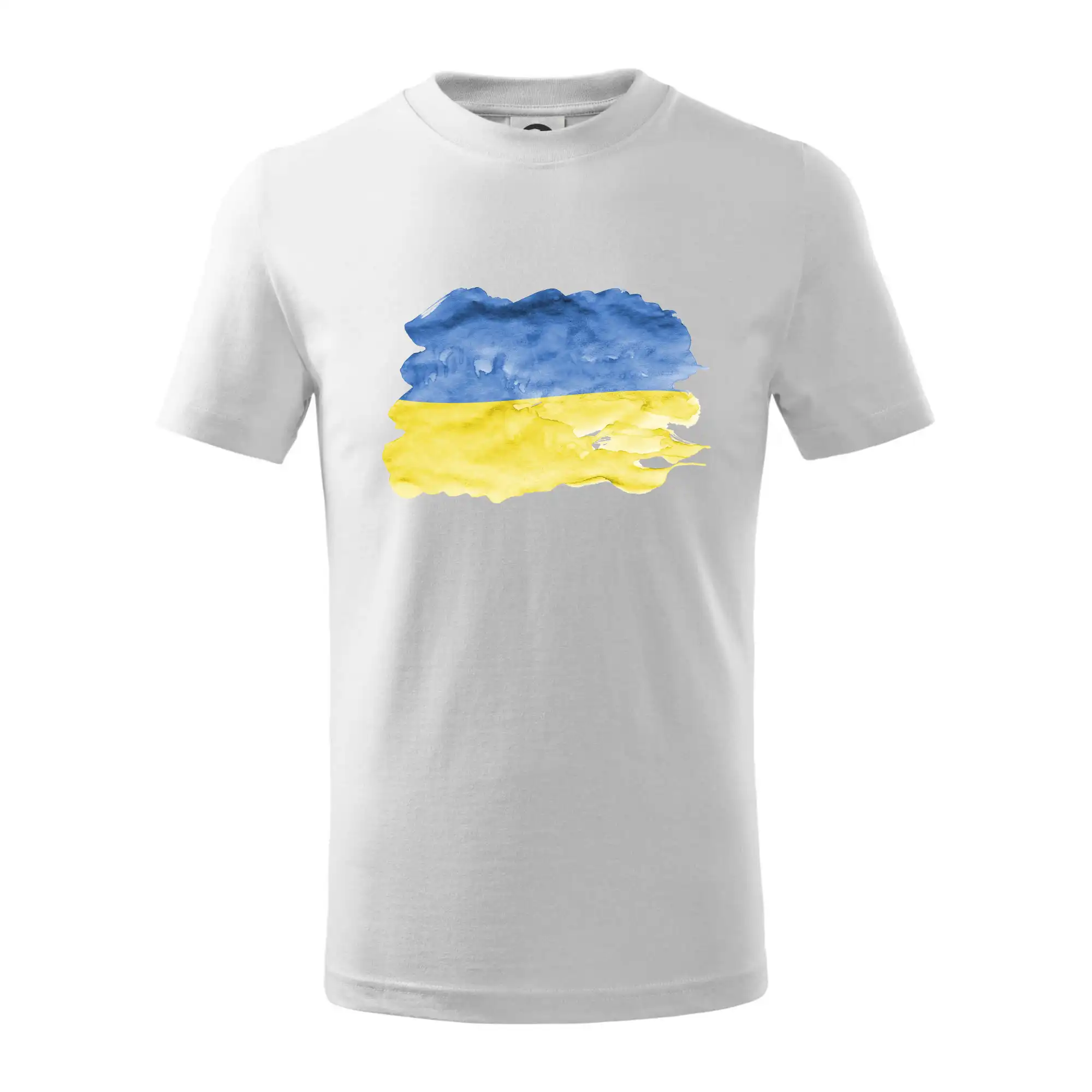 Tričká s vlajkou ukrajiny - Ukrajina vlajka rozpitá - Tričko detské bavlnené