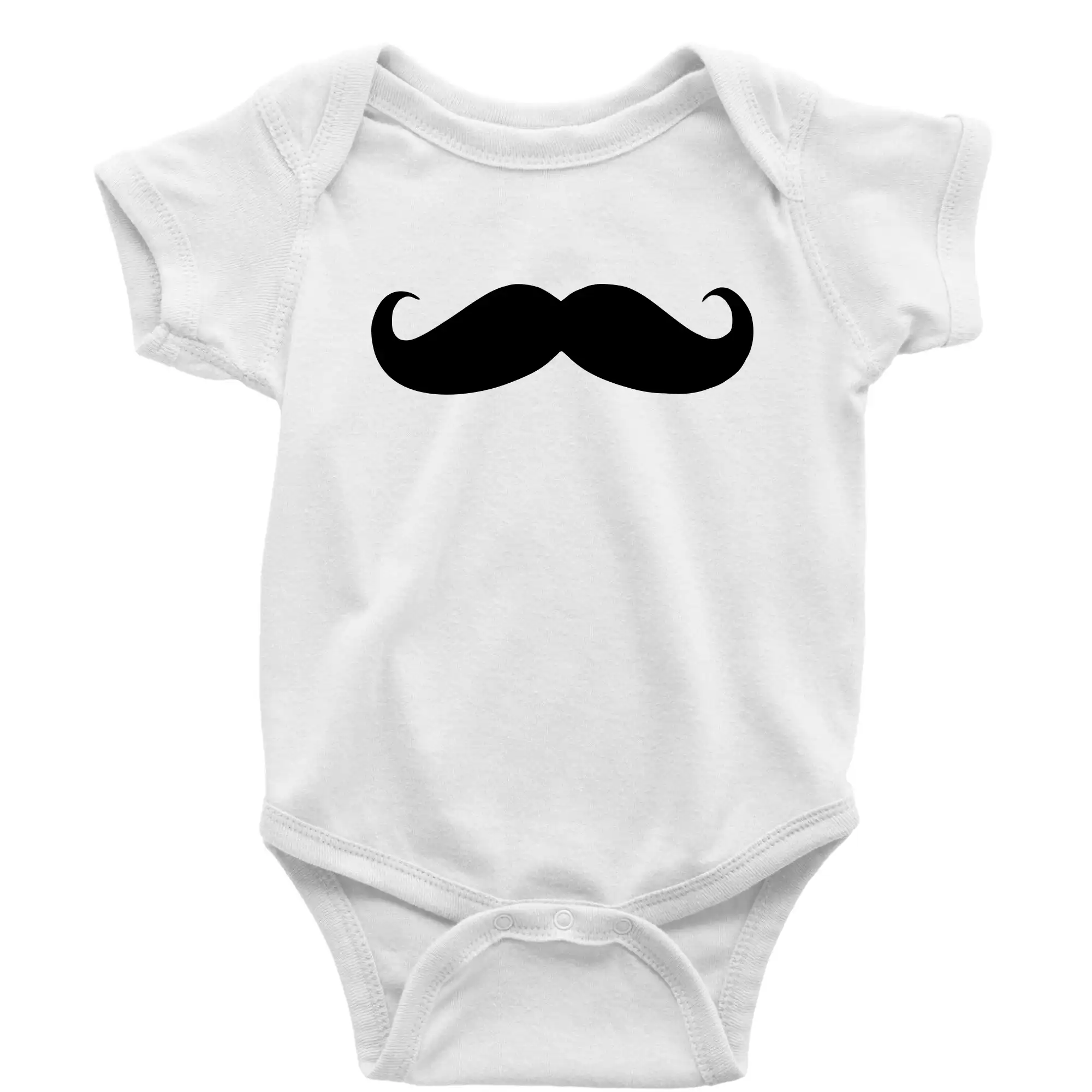 Tričká s fúzikmi - Mustache - fúziky - Body dojčenské s krátkym rukávom