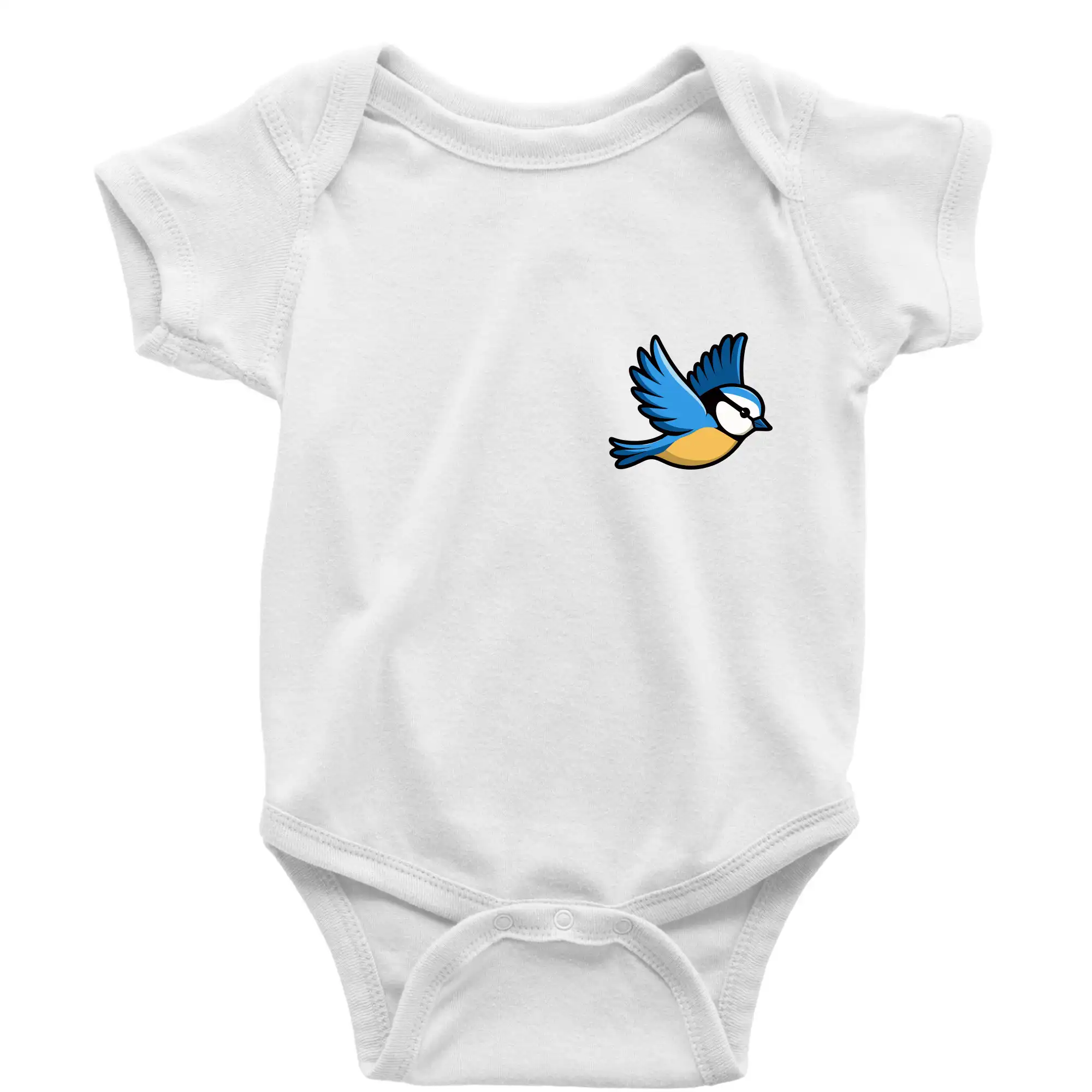 Sýkorka modřinka na prsu