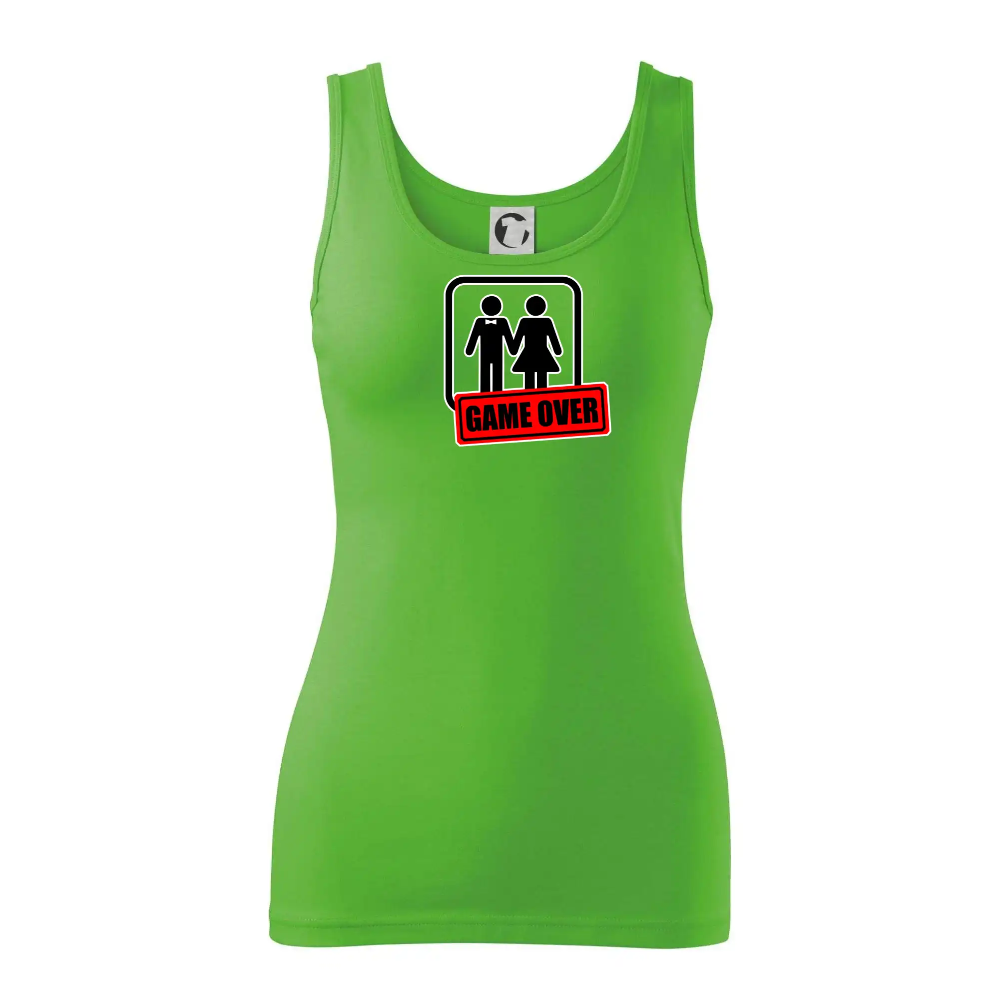 Tričká na rozlúčku so slobodou - Bachelor Party - Game over (hetero) - Dámske tielko