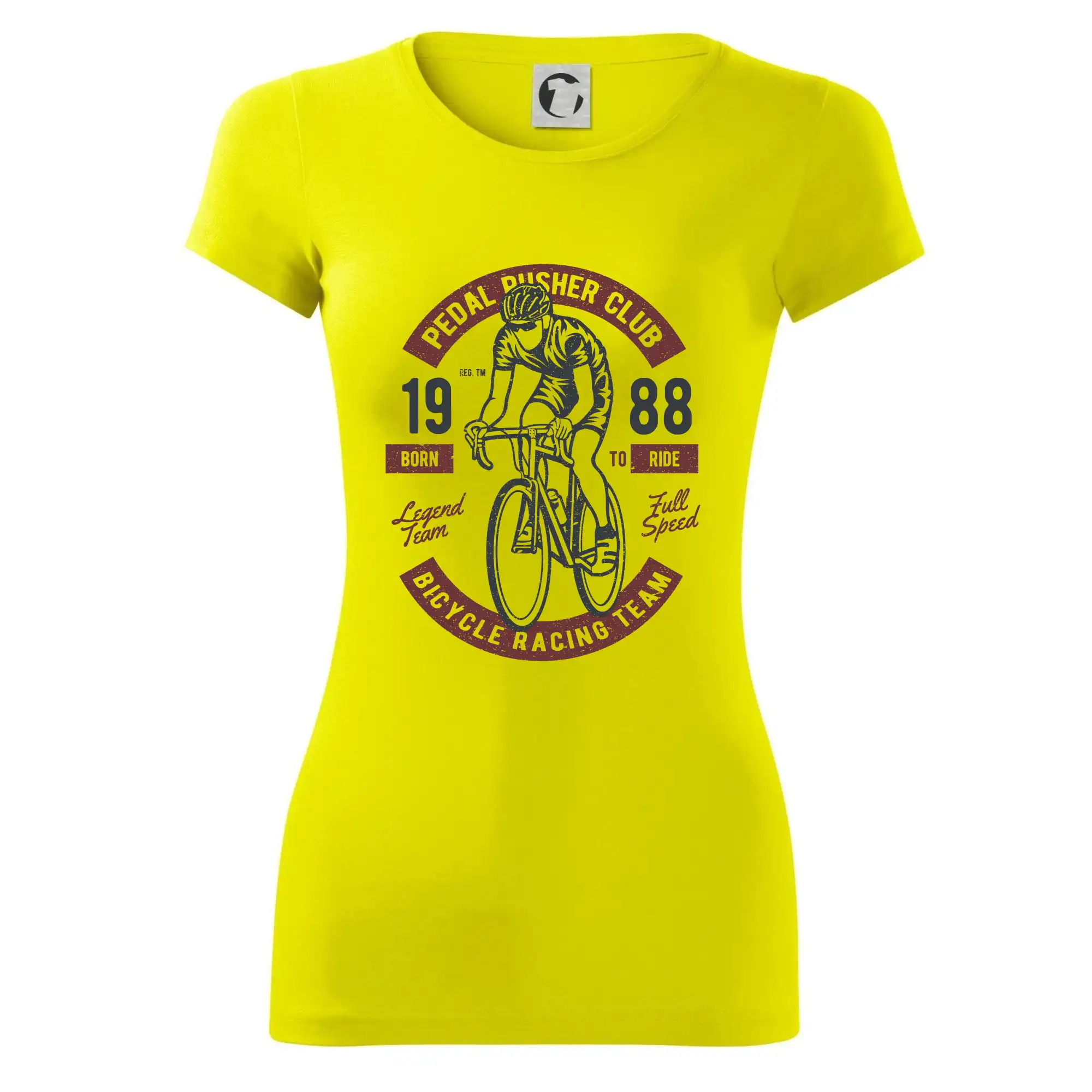 Tričko ako darček pre cyklistu - Bicycle Racing Team (váš ročník) - Dámske tričko Glance - Priliehavejší strih