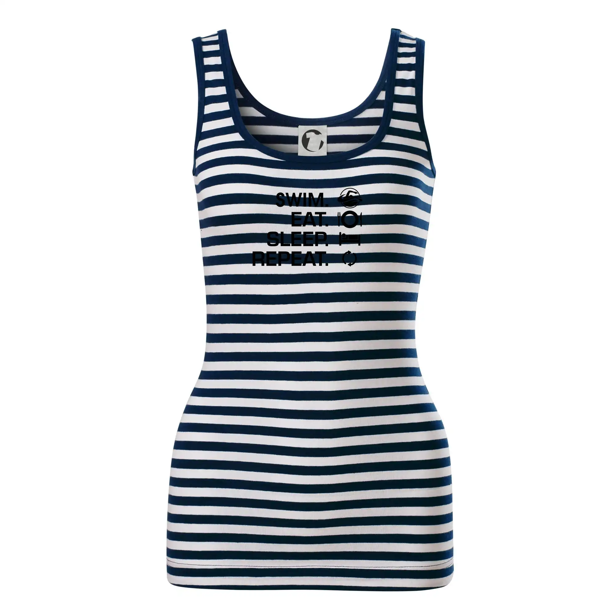 Vodácke tričká - Eat sleep swim - Sailor tielko na vodu