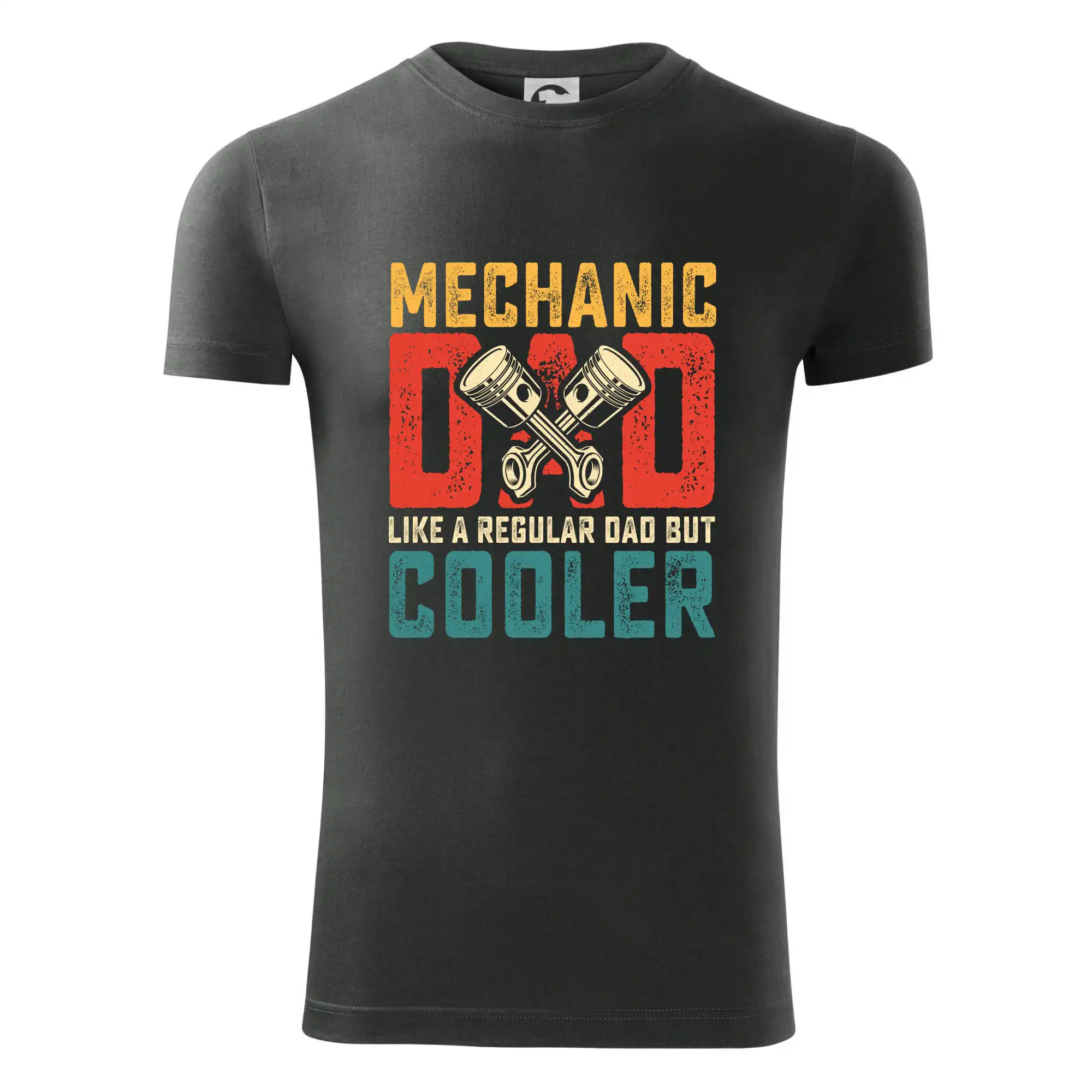 Vtipné tričká do práce - Mechanic dad like a regular dad but cooler - Viper FIT - Pánske zúžené tričko