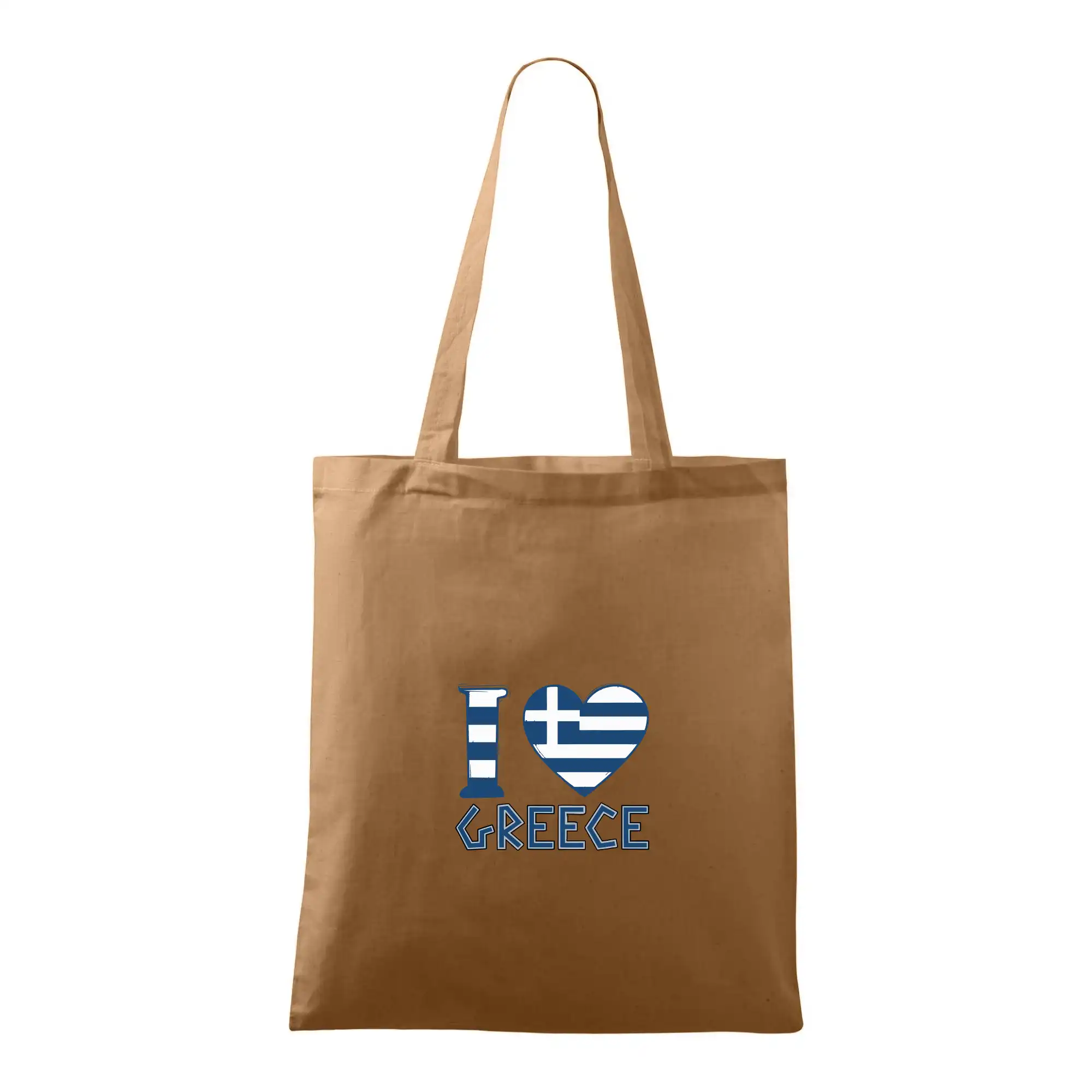 Motívy štátnych vlajok - I love Greece - Taška bavlnená