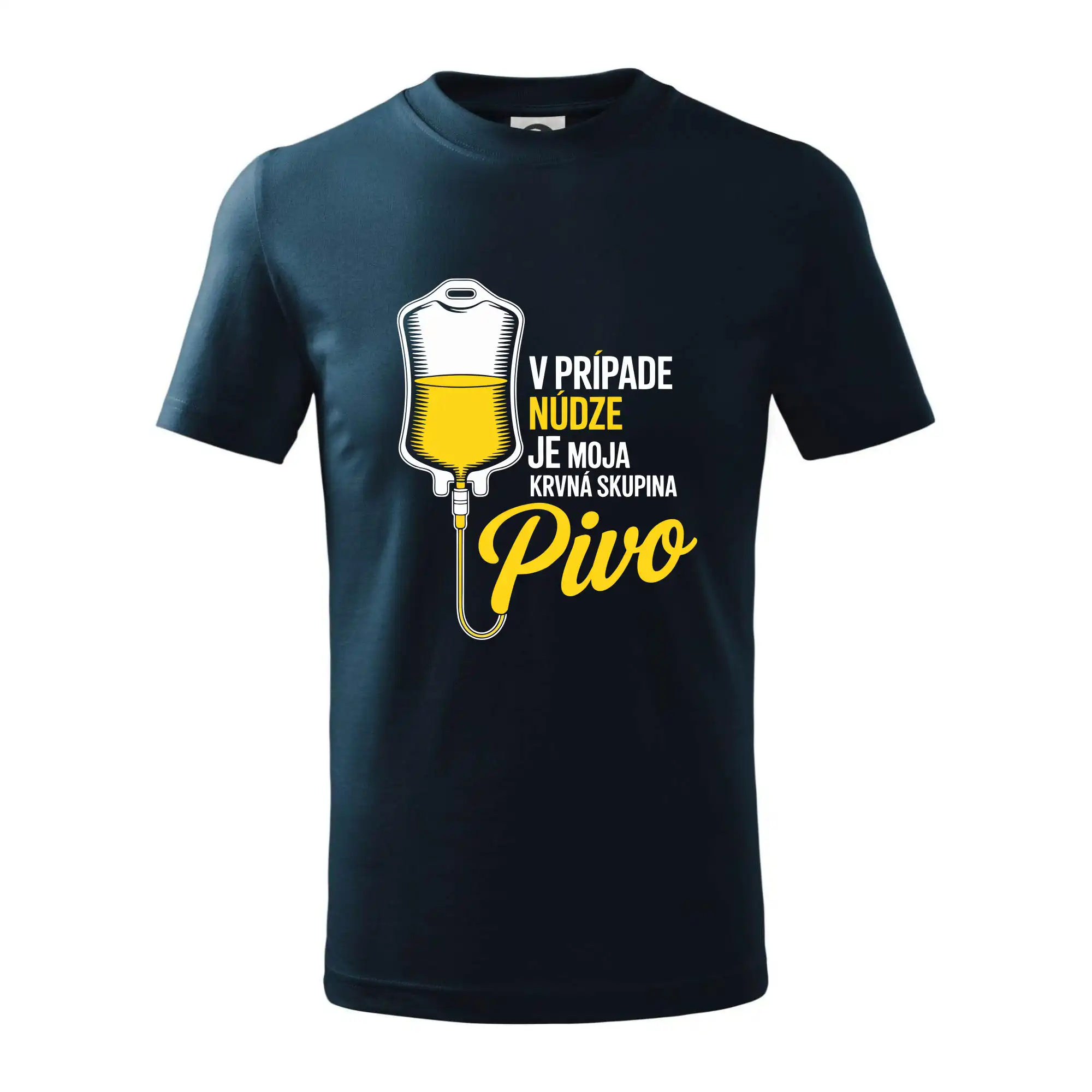 Vtipná tričká pre pivárov - V prípade núdze je moja krvná skupina pivo - Tričko detské bavlnené