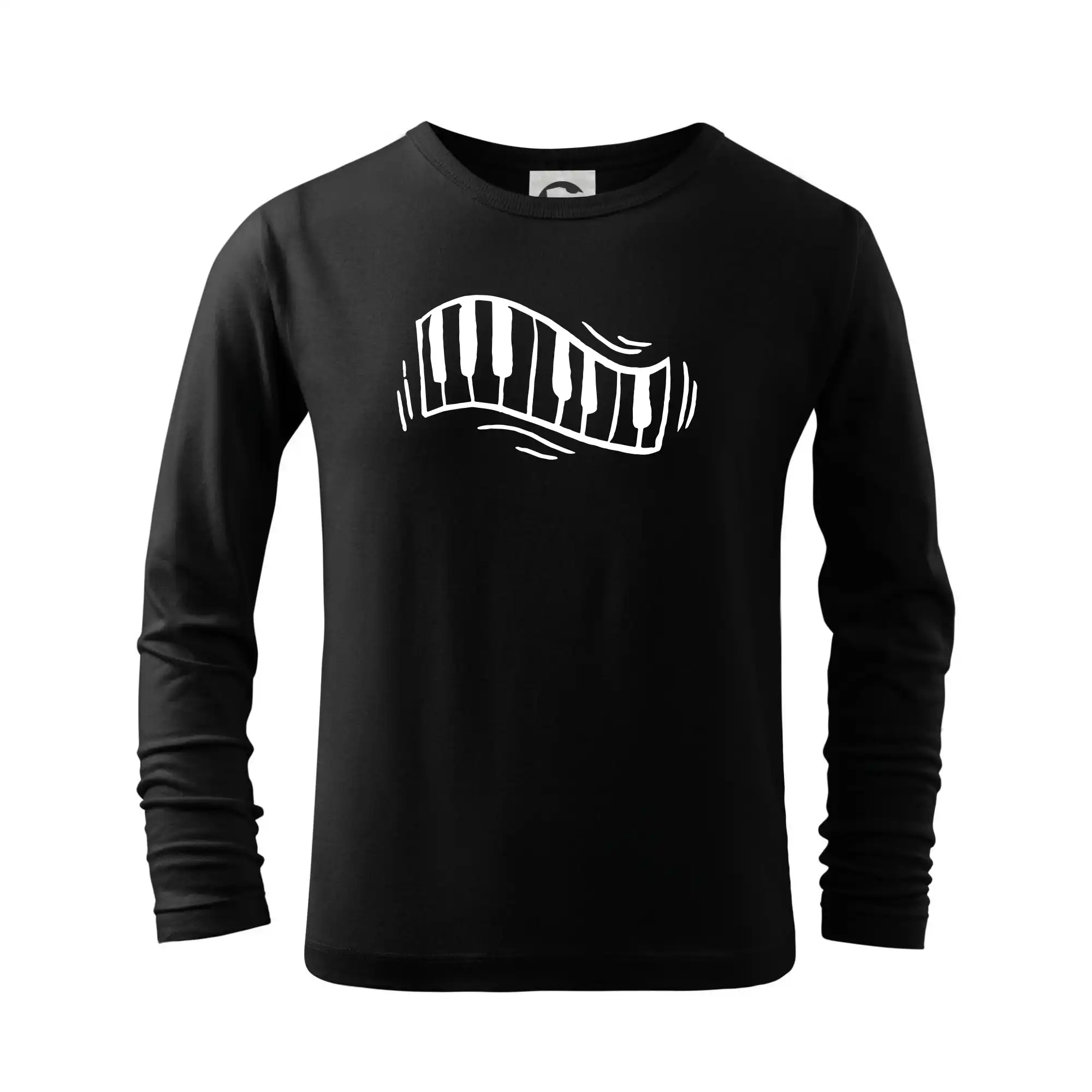 Klávesy kreslené - Tričko detské Long Sleeve