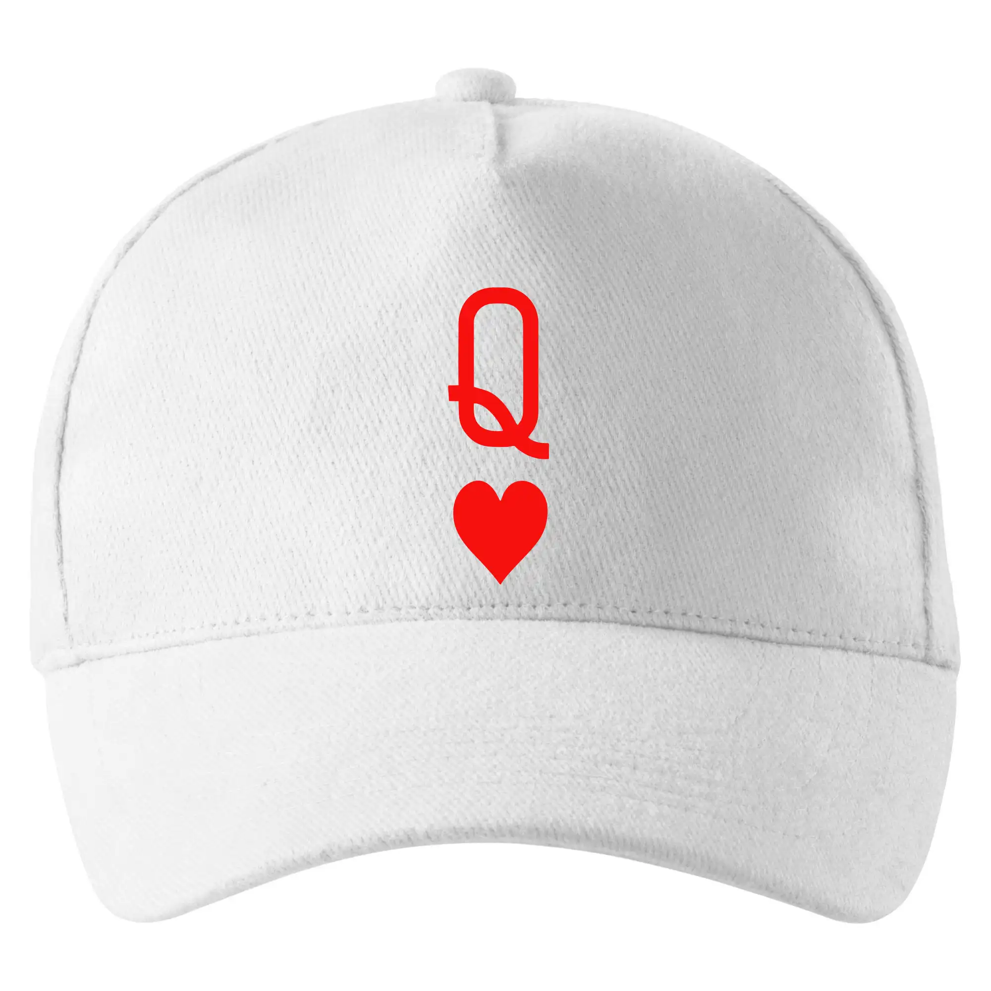 Poker tričká - Poker Q love - Šiltovka so zahnutým šiltom a mosaznou sponou