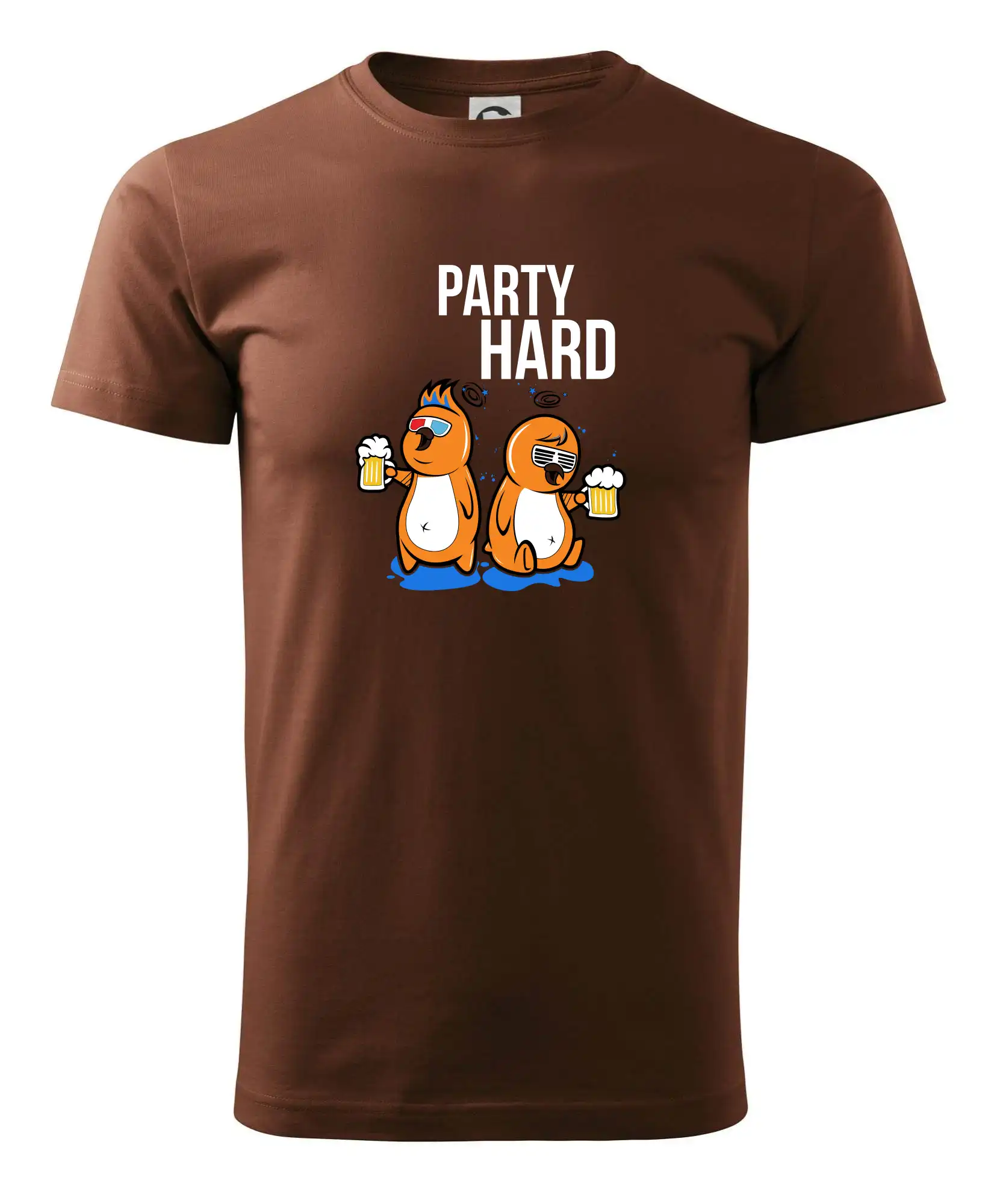 Tričká na párty - Party hard vtáky - Pánske tričko nižšej gramáže