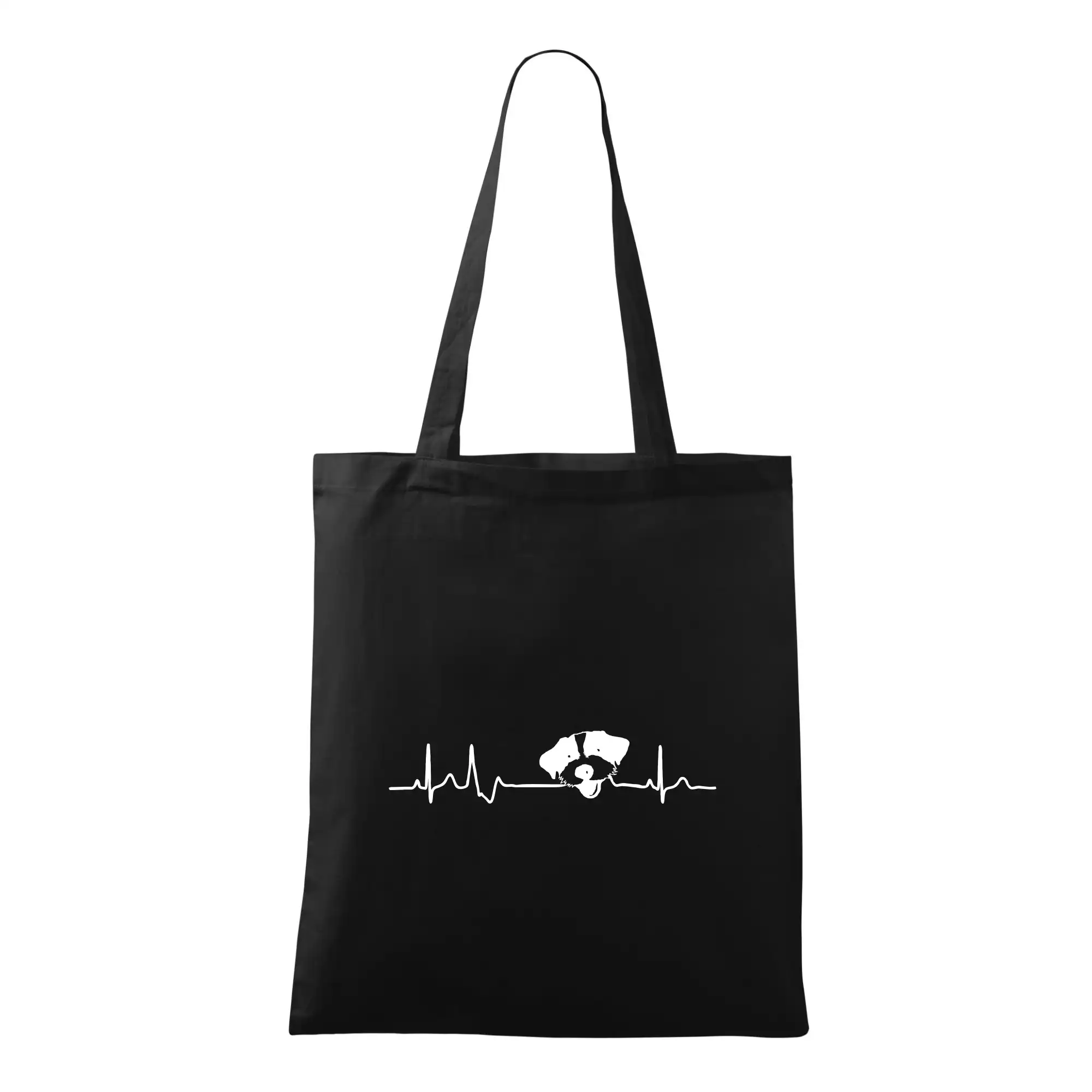 Jack Russell Teriér na tričku - Jack Russell Teriér hrubosrstý Ekg - Taška bavlnená