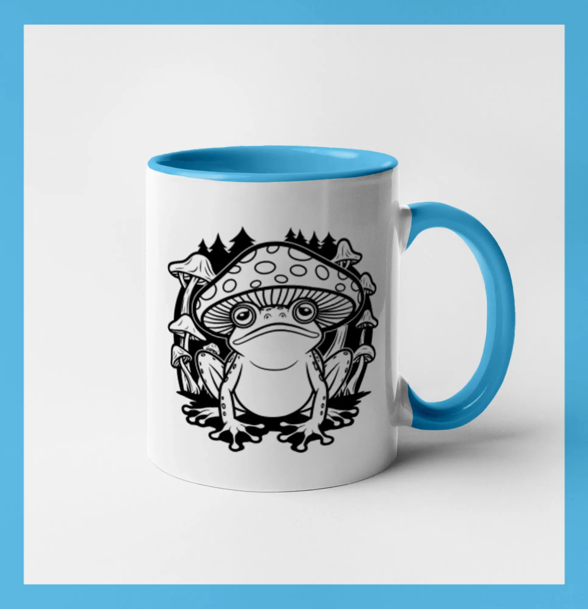 Goblincore čierna hubožaba