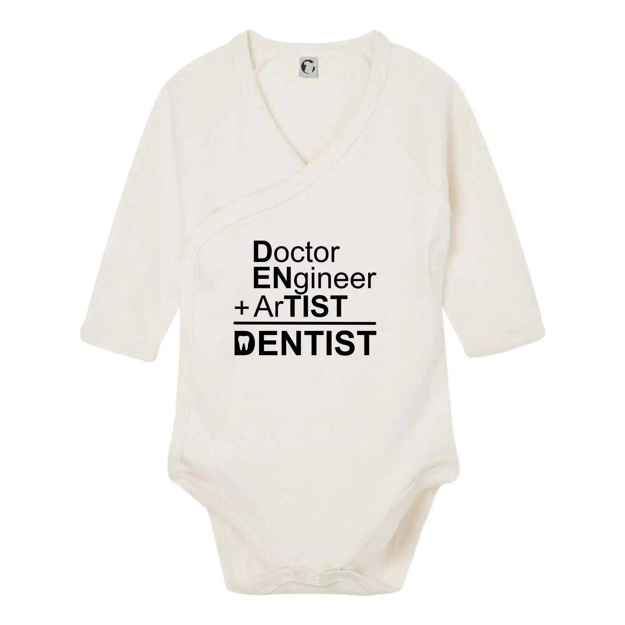 Tričká a mikiny pre zubárov - Čo znamená dentist - Body zavinovacie s dlhým rukávom