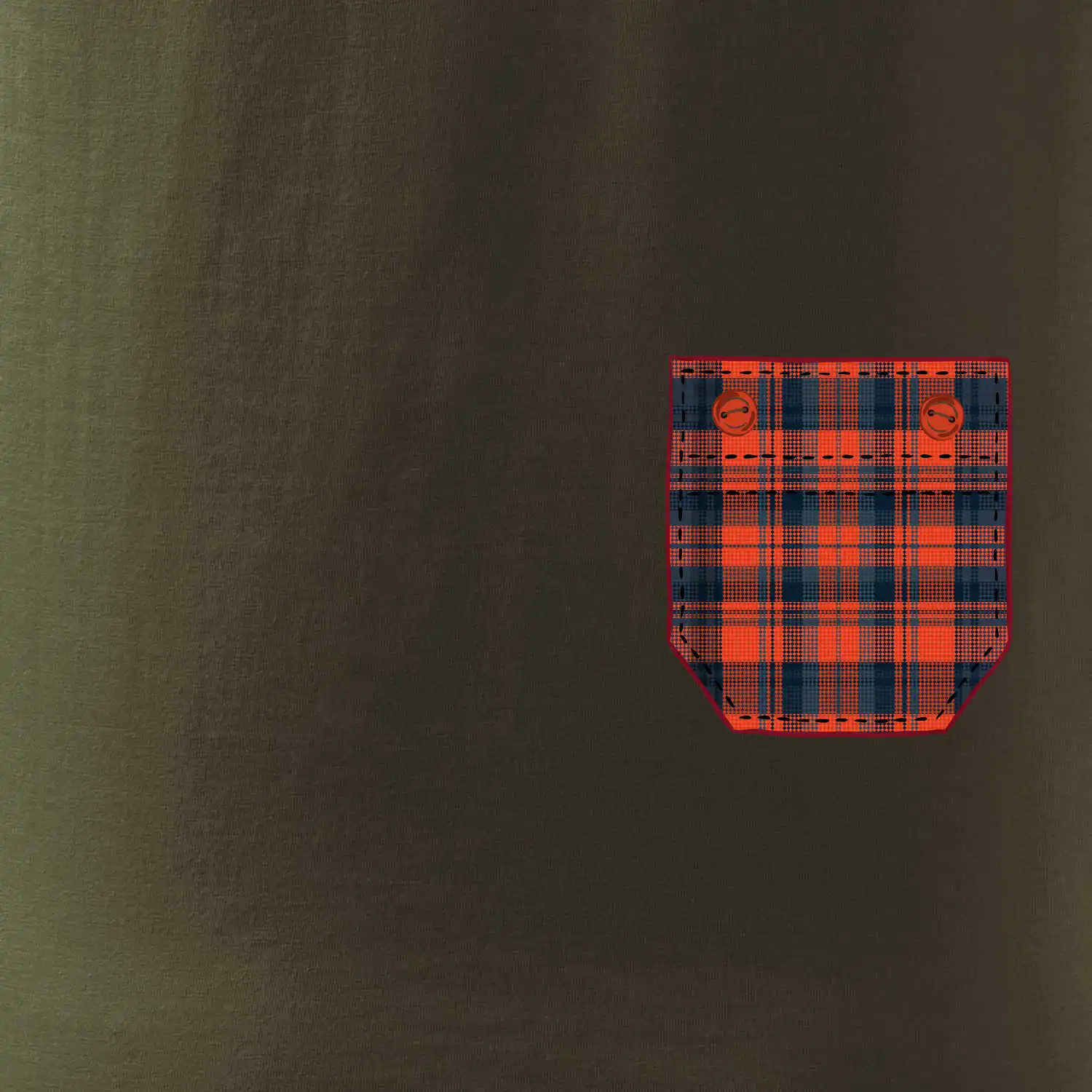 Flanelové triko červené