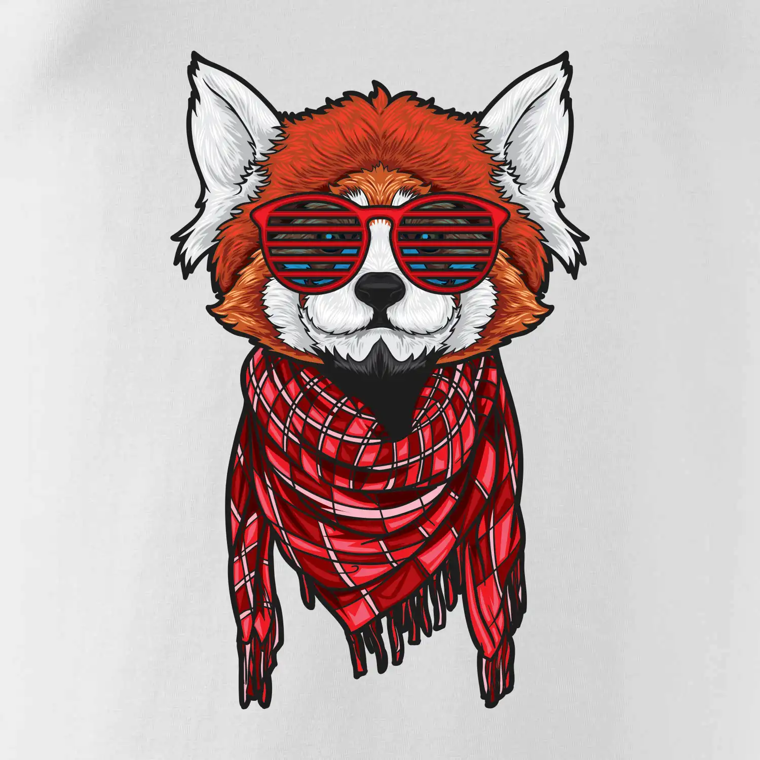 Červená panda hipster