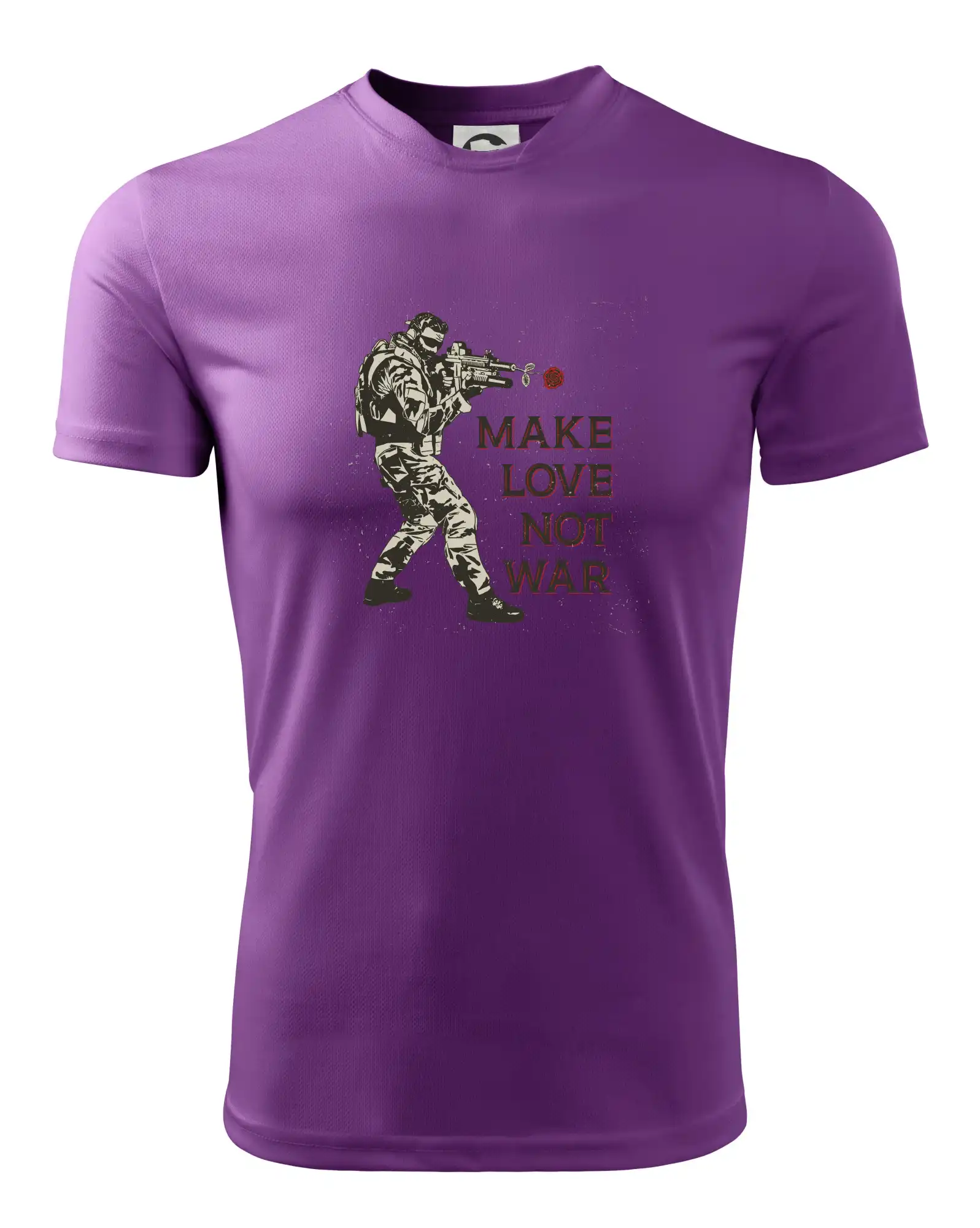 Růže ve zbrani, make love not war
