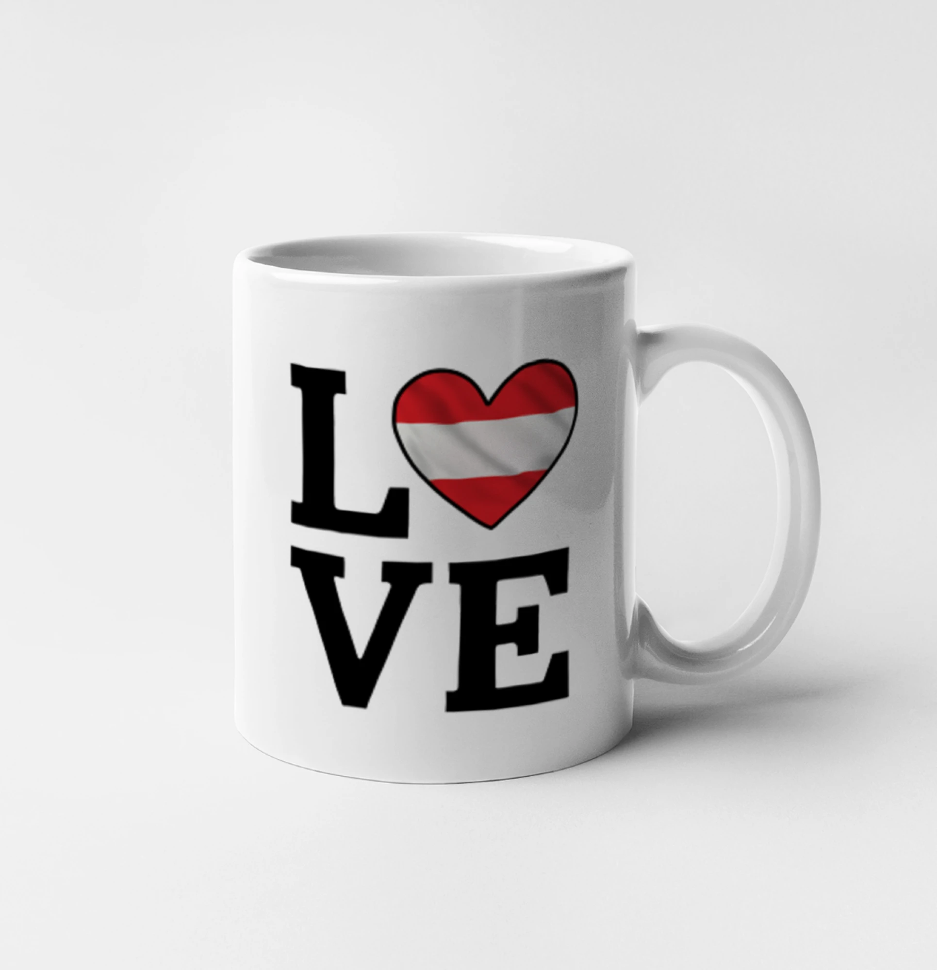 Love Rakouská vlajka