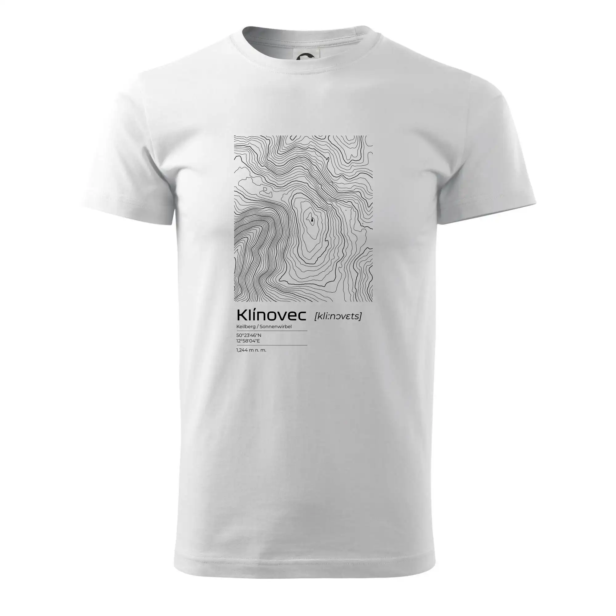 Klínovec - vrstevnice v obdélníku