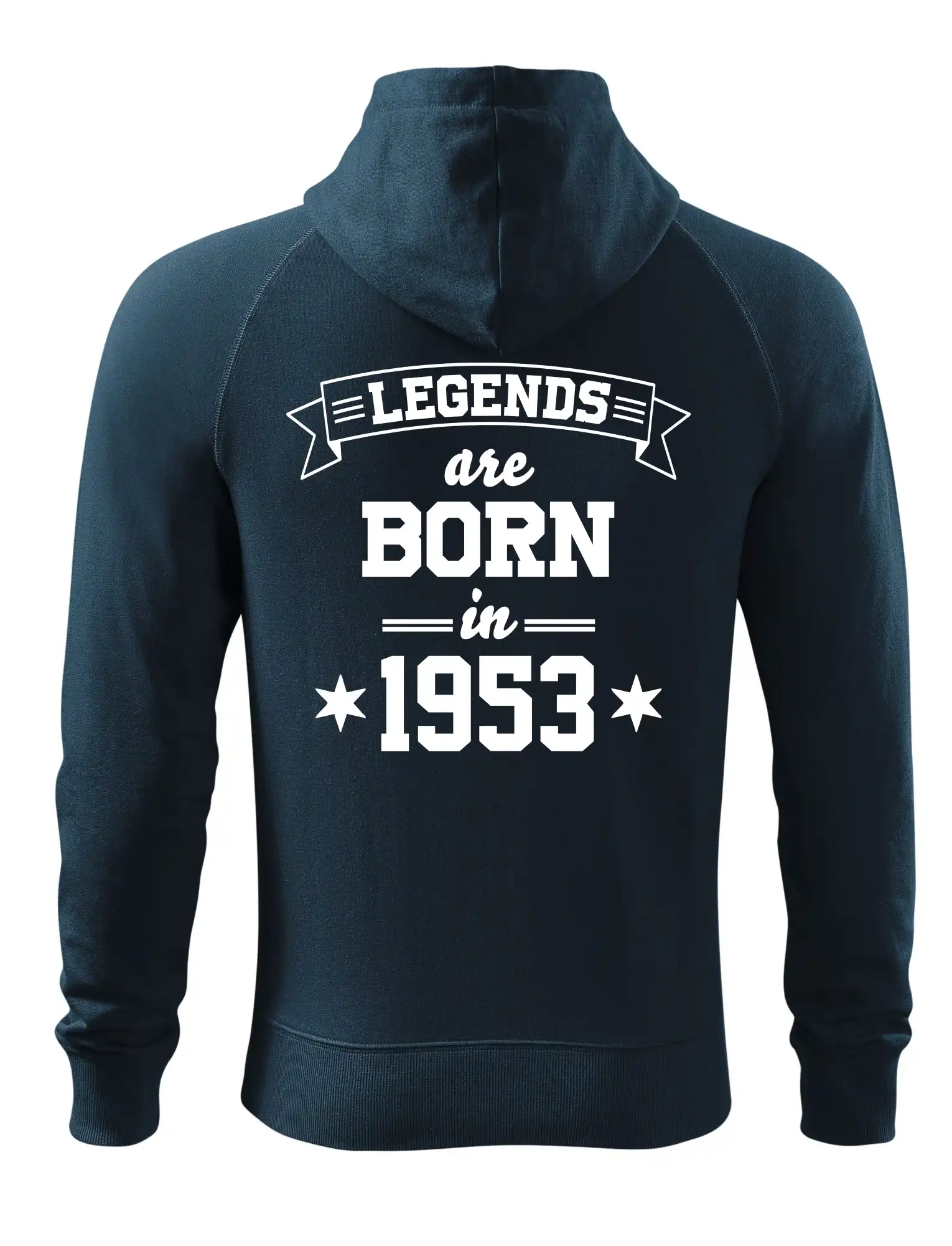 Tričká k narodeninám - Legends are born in 1953 - Mikina Voyage  - 100% bavlna