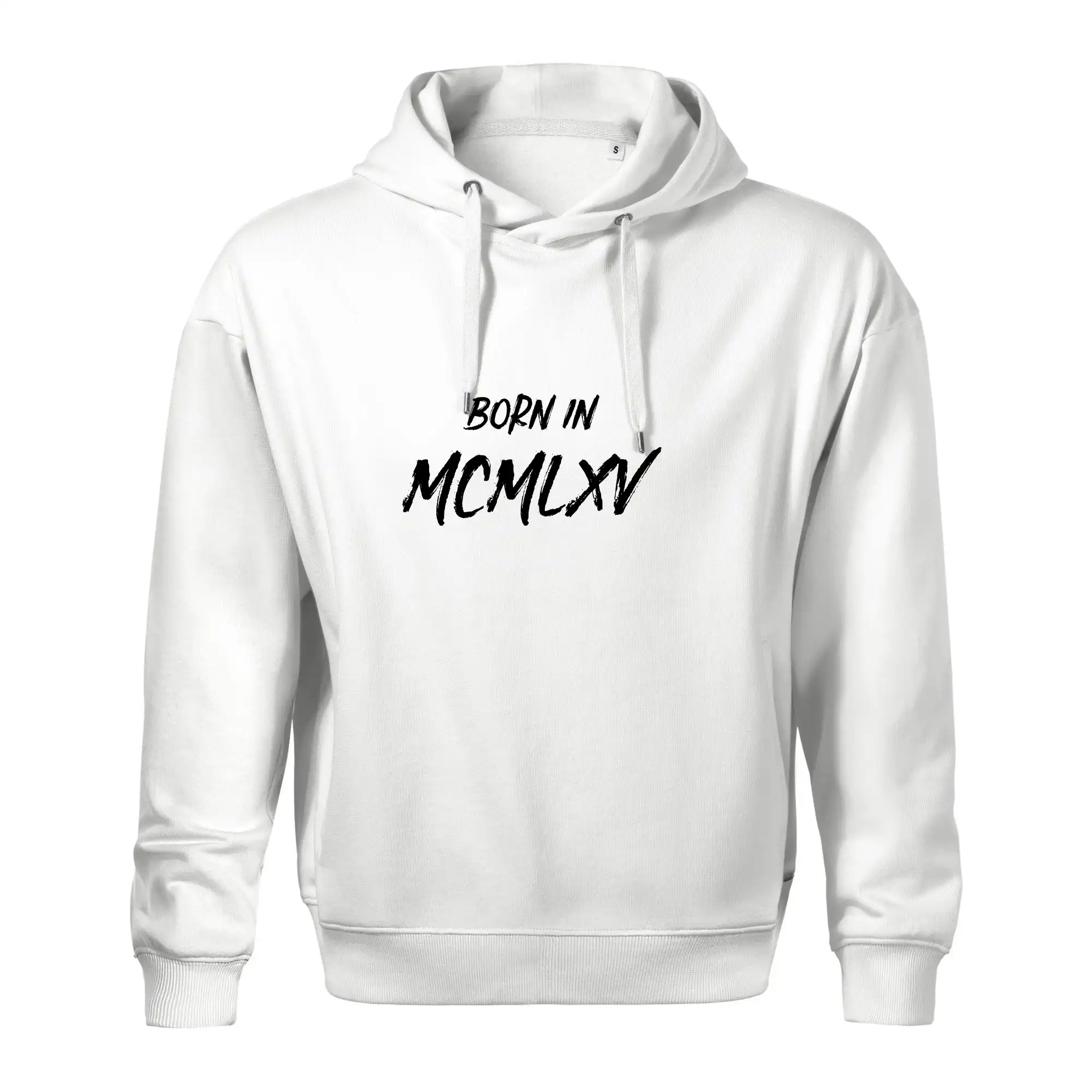 Trička s ročníkom 1965 - Born in - Rímske číslo 1965 - Oversized mikina pánska Moon - kratšia + širšia