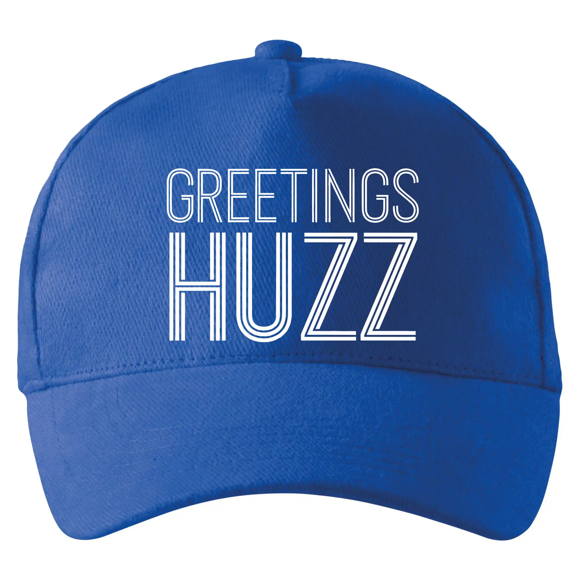 Tričká s motívmi ktoré frčia na internete - Greetings HUZZ - Šiltovka so zahnutým šiltom a mosaznou sponou
