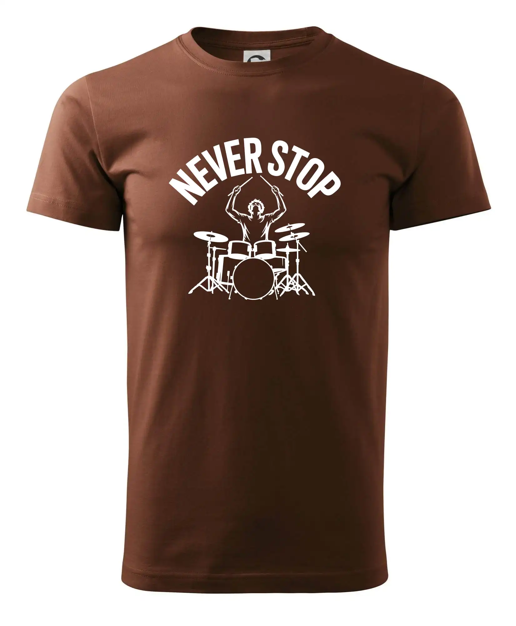 Never Stop a drummer - Pánske tričko nižšej gramáže