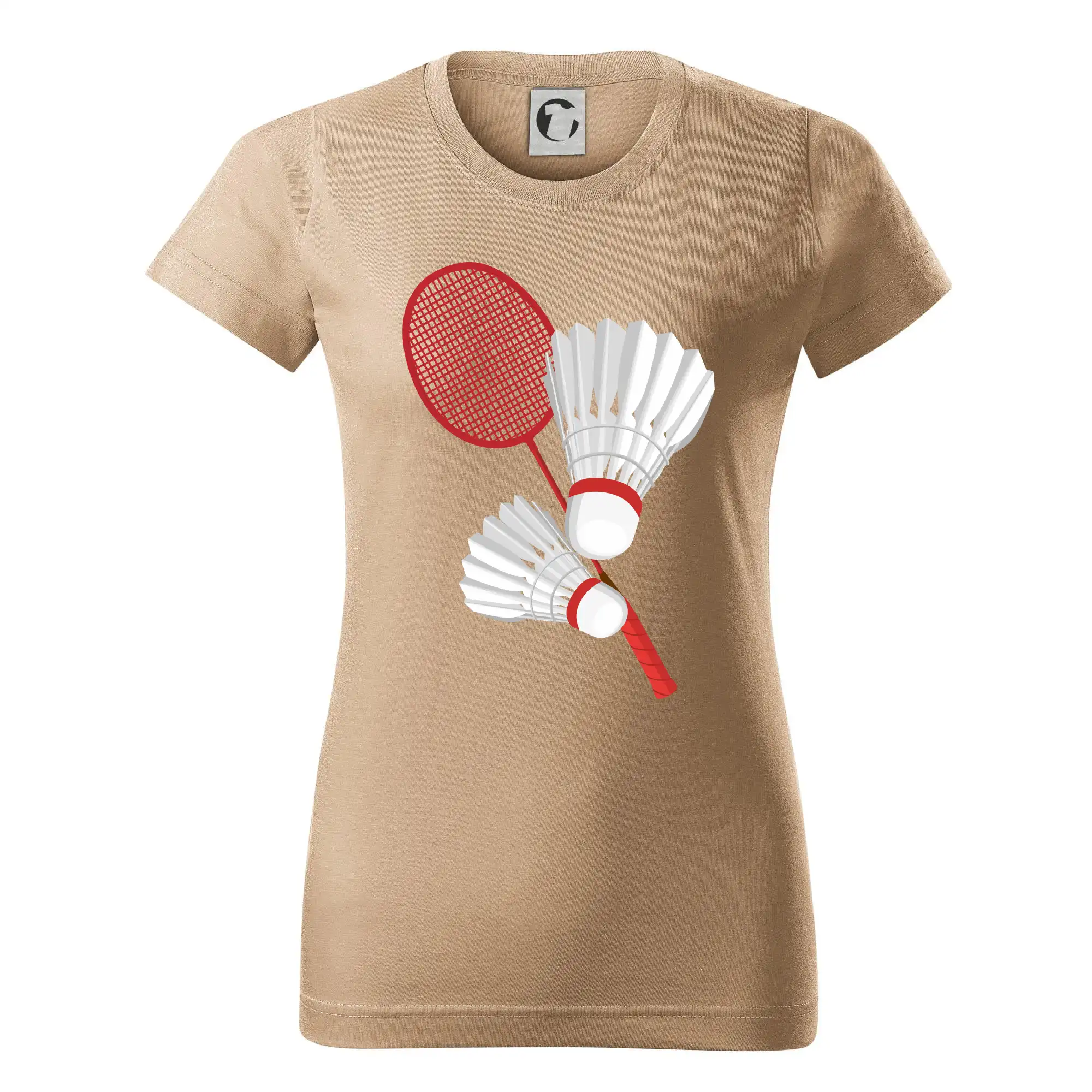Tričká na bedminton - Bedminton - pálka a košík - Dámske tričko basic - ľahko voľnejšie a dlhšie