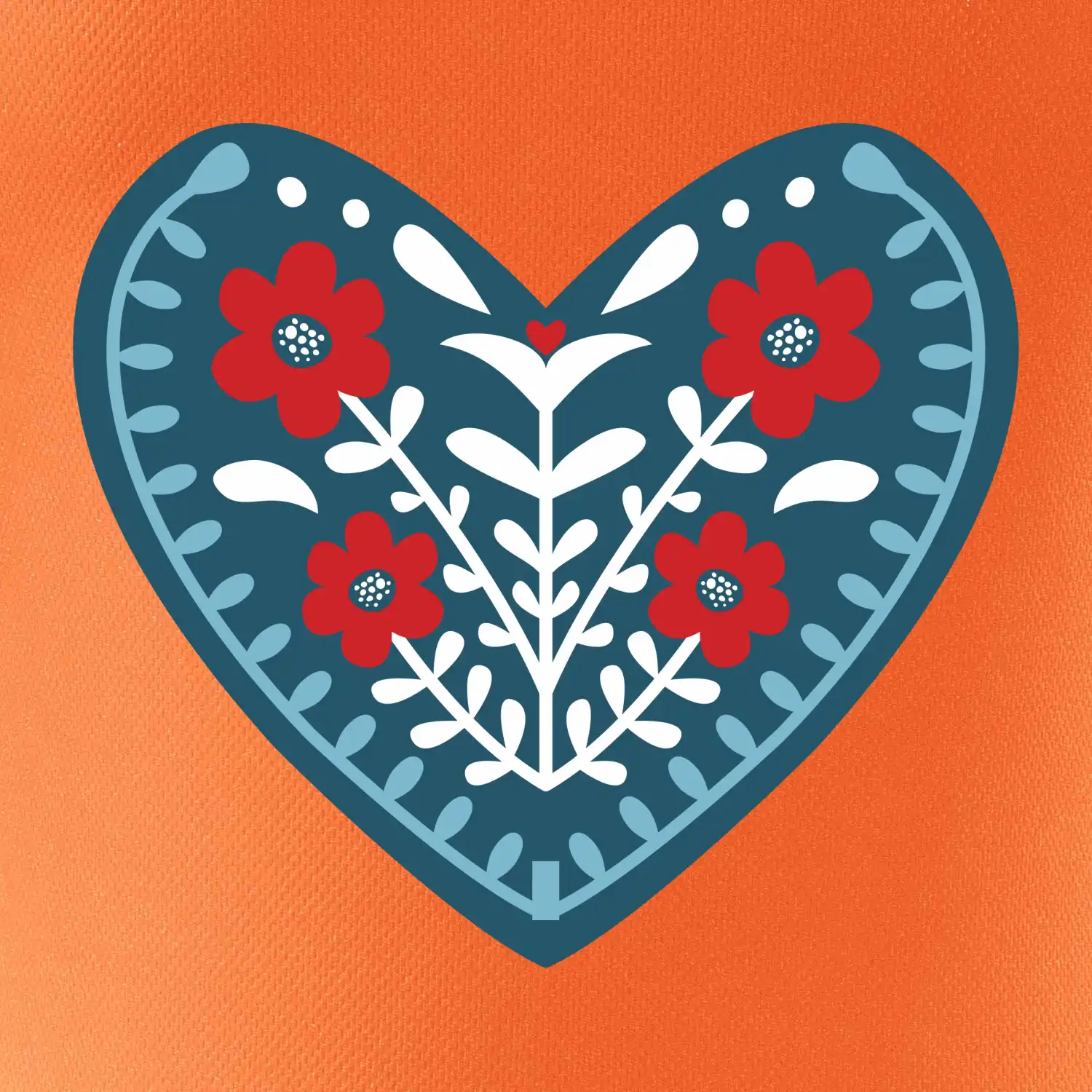 Folklor - srdce modré plné