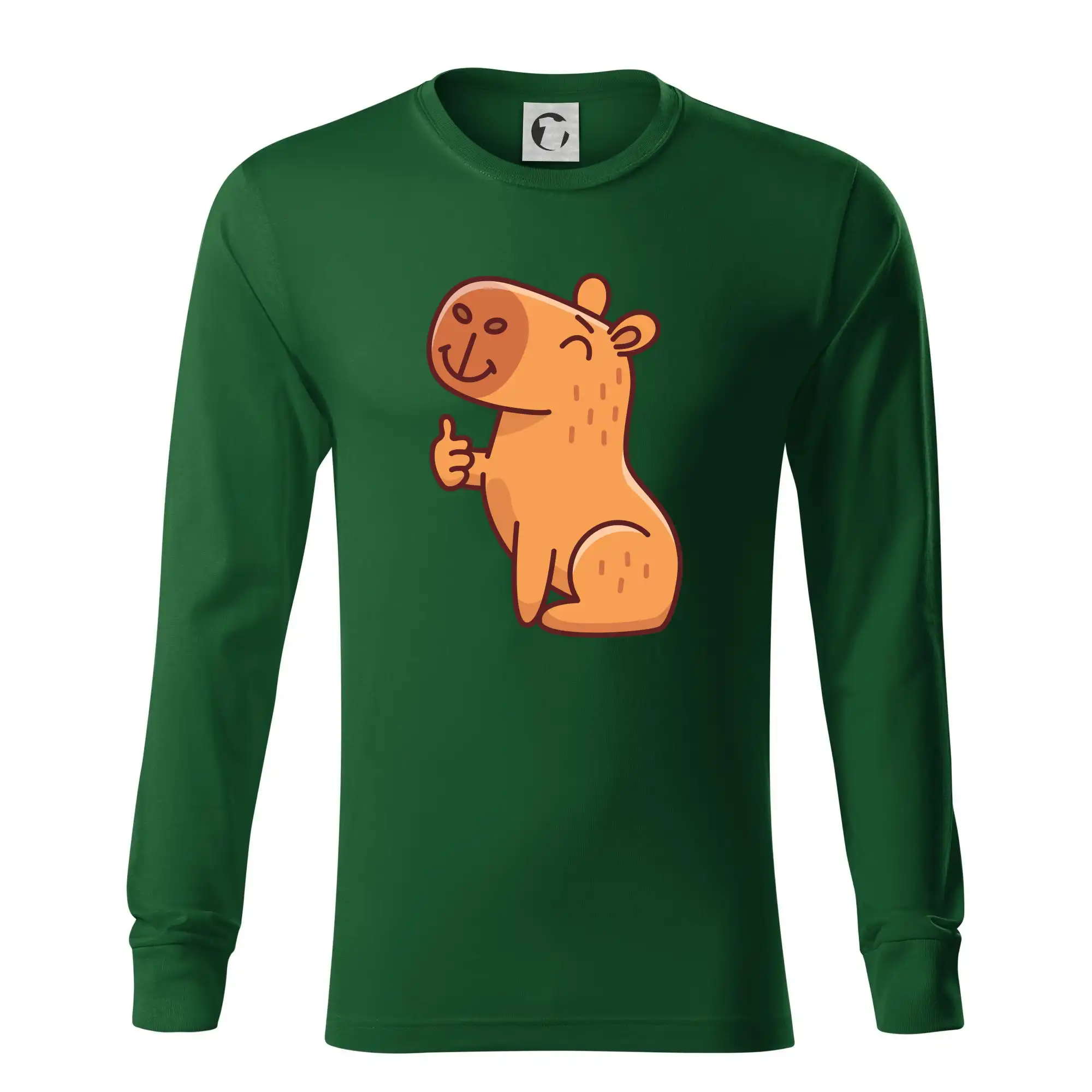 Kapybara s palcem nahoru