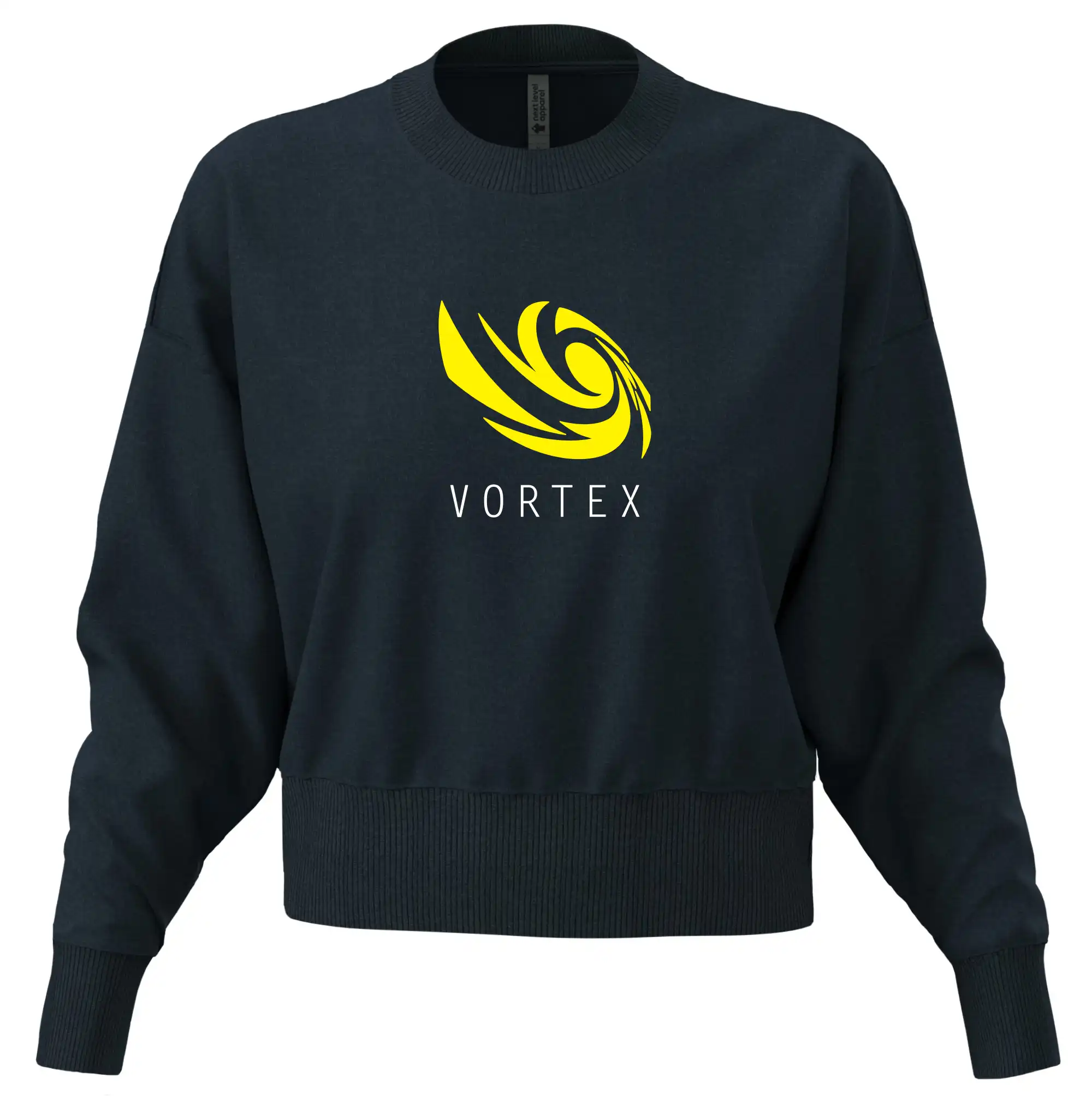 Tričká, mikiny a šiltovky pre Youtubery - Vortex logo farebné - Mikina oversize crop OVERSIZE