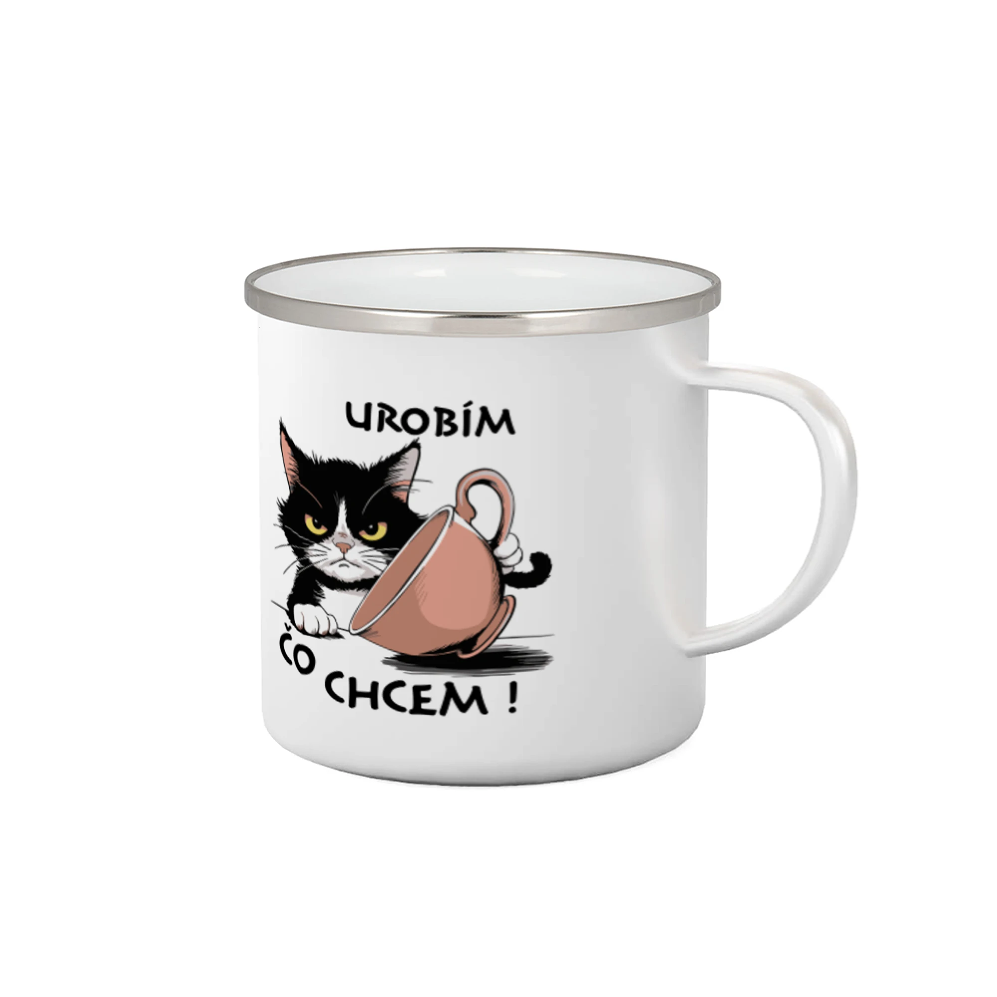 Vtipná tričká s mačkou - Mačka urobím čo chcem - Plecháčik