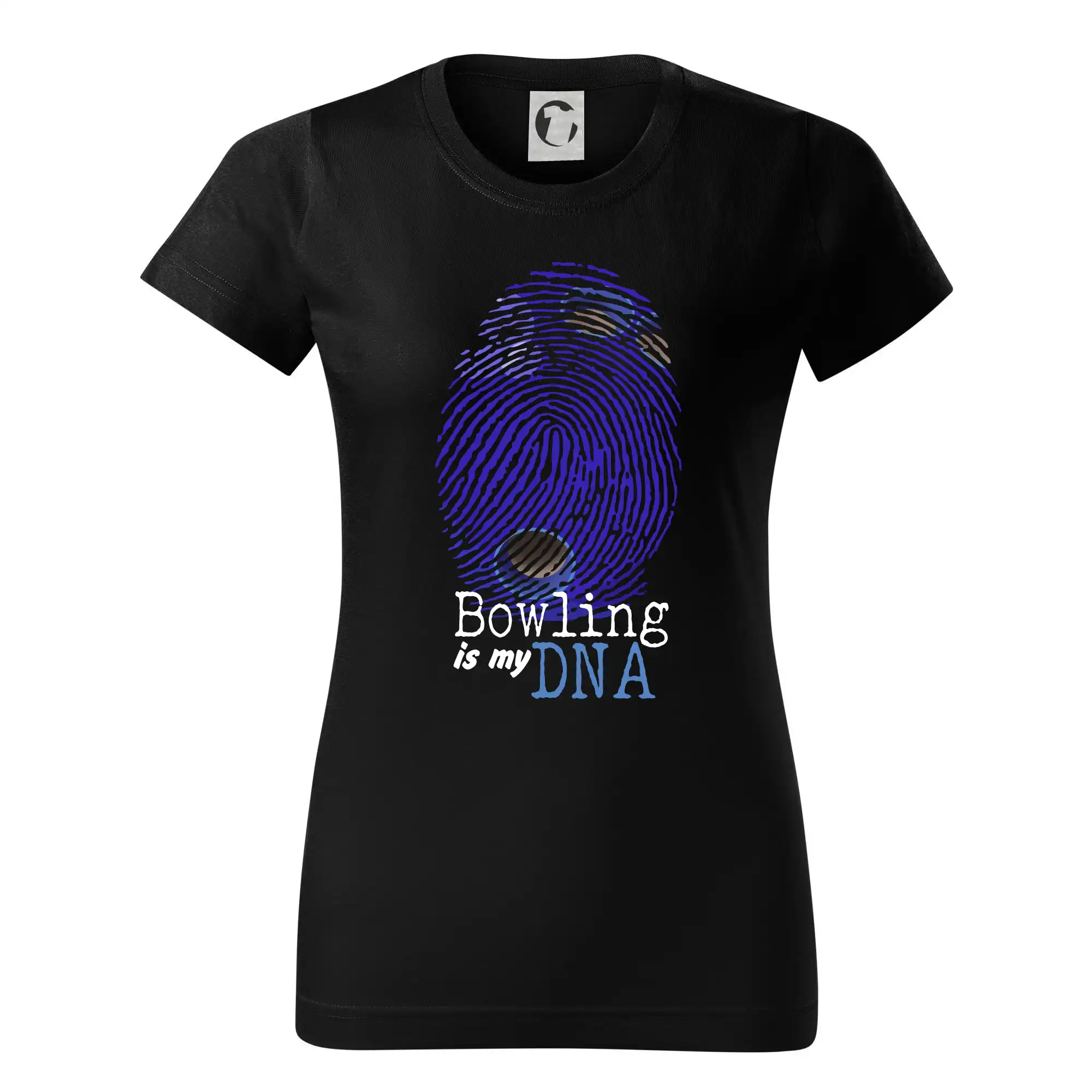 Tričká Bowling - Bowling is my DNA - Dámske tričko basic - ľahko voľnejšie a dlhšie