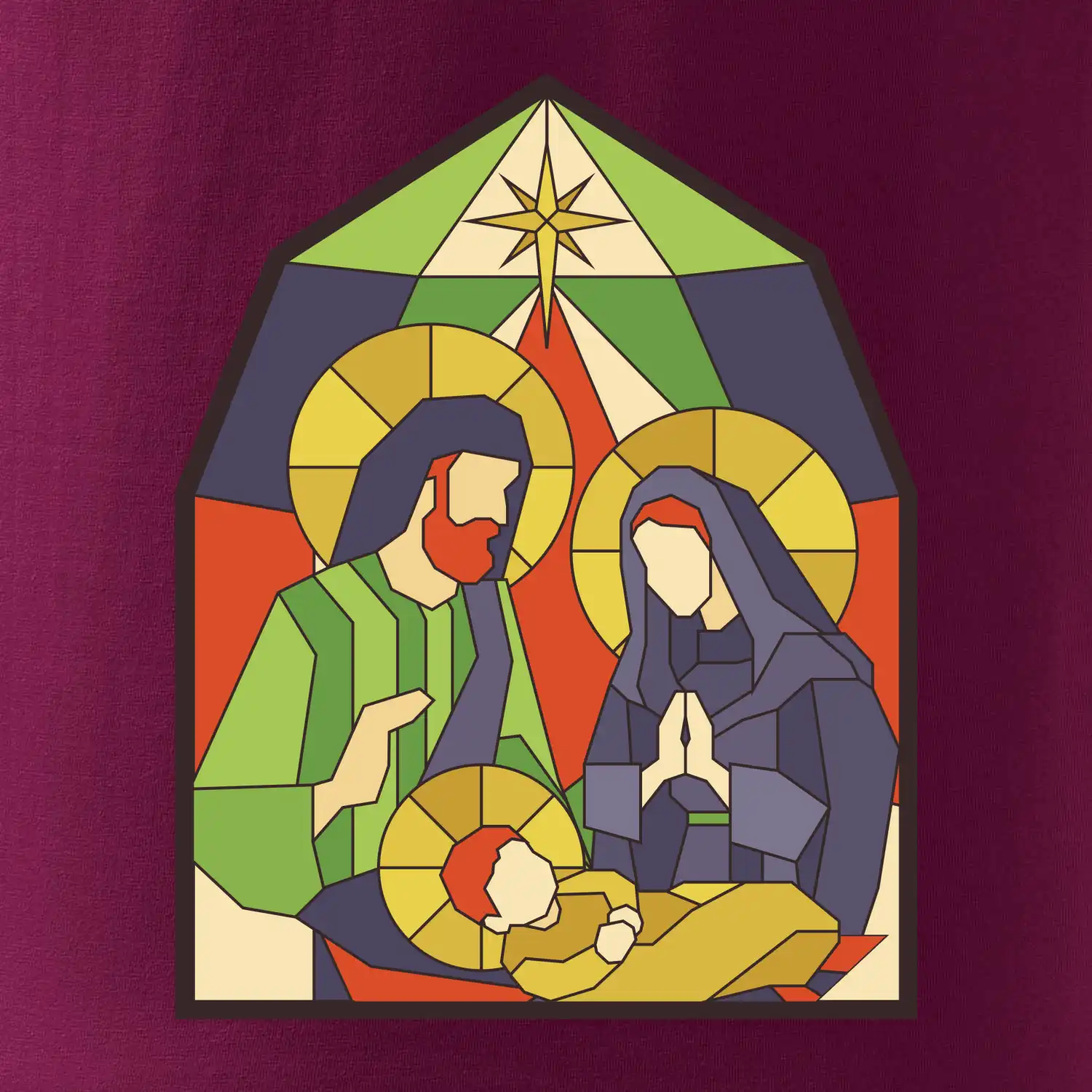 Vitráž - jesličky