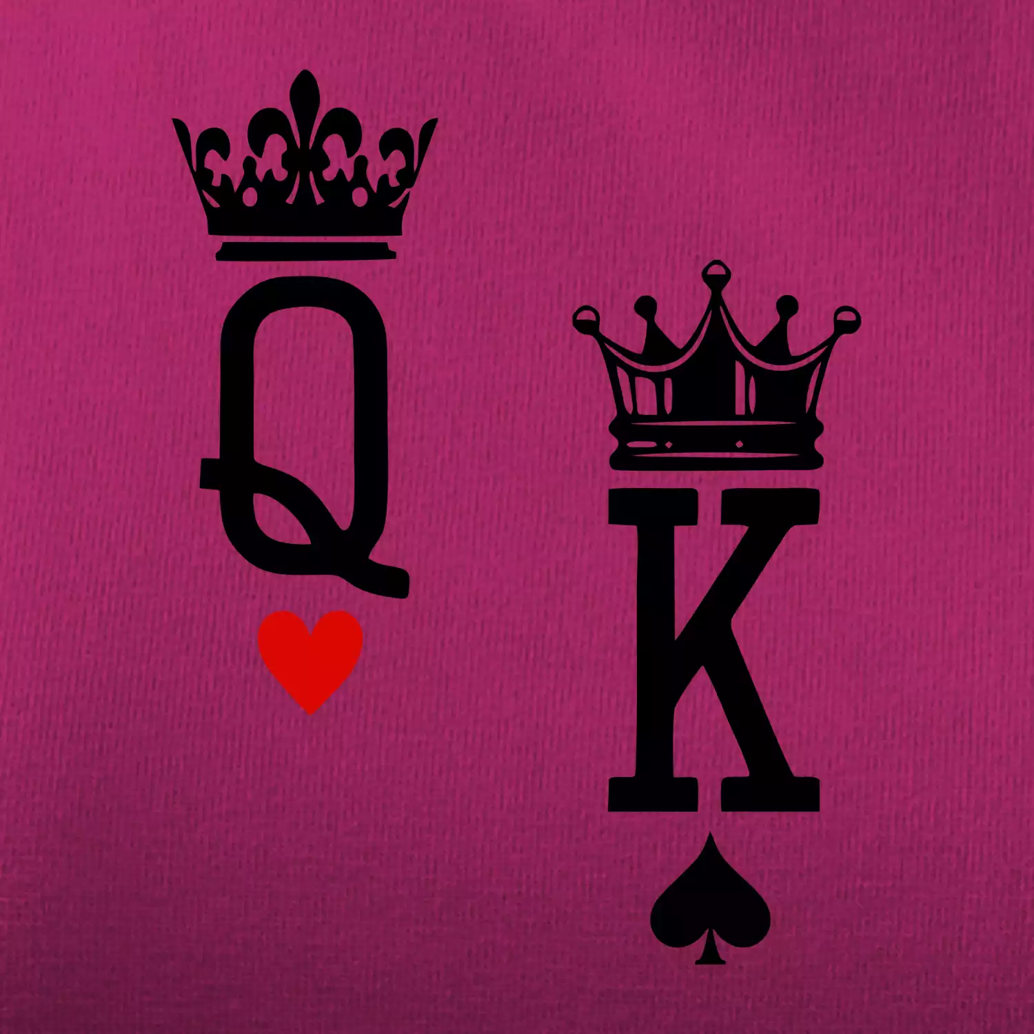 King & Queen logo na prso