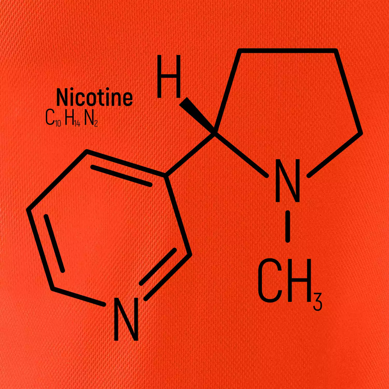 Molekulární struktura Nikotin