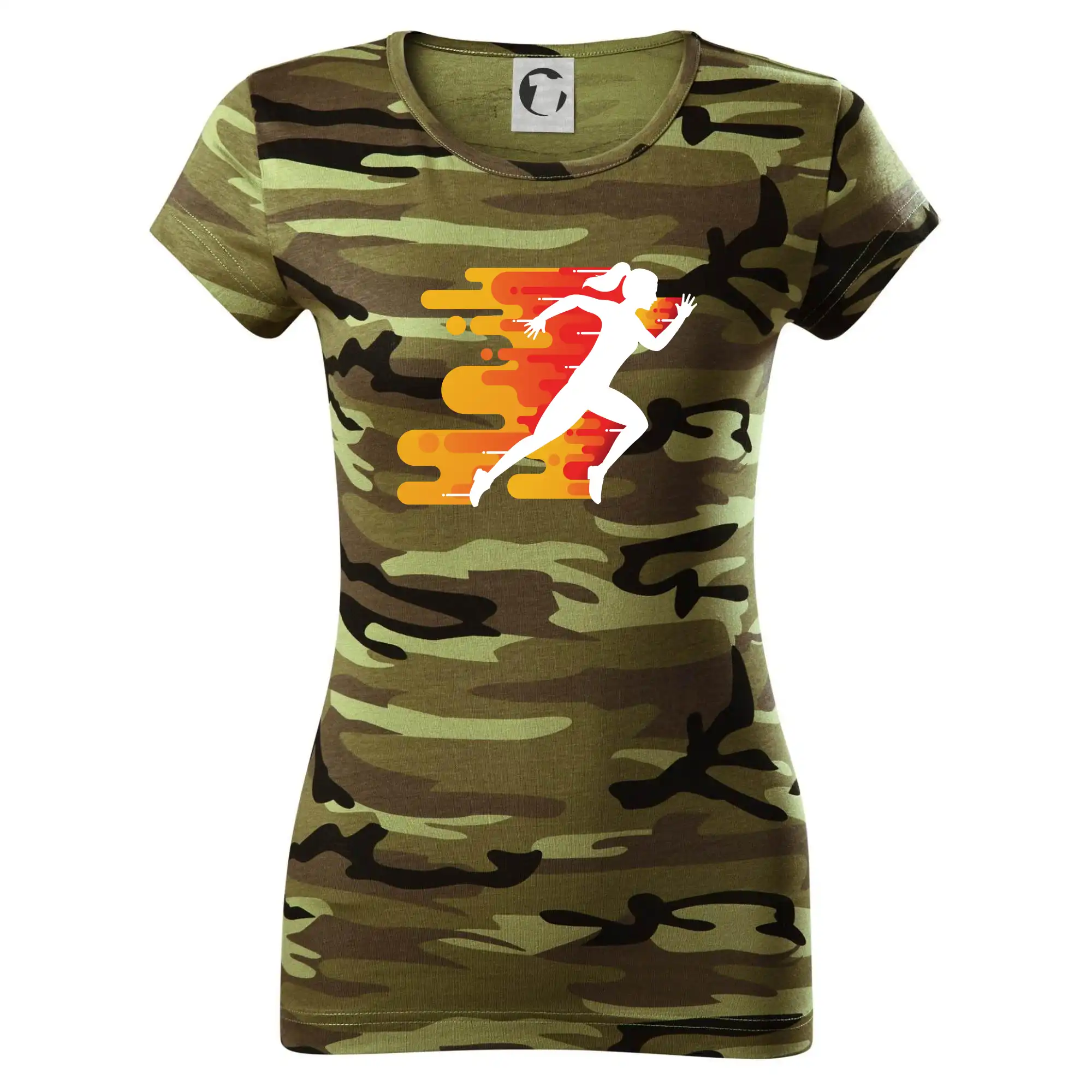 Běhání - oranžová žena